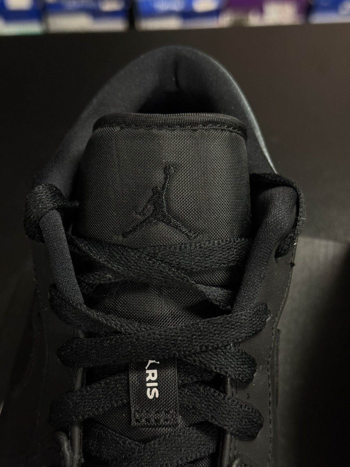 Jordan Brand × Nike Jordan 1 Low PSG Paris RARE Size 11 Black 🧼 Size US 11 / EU 44 - 10 Thumbnail