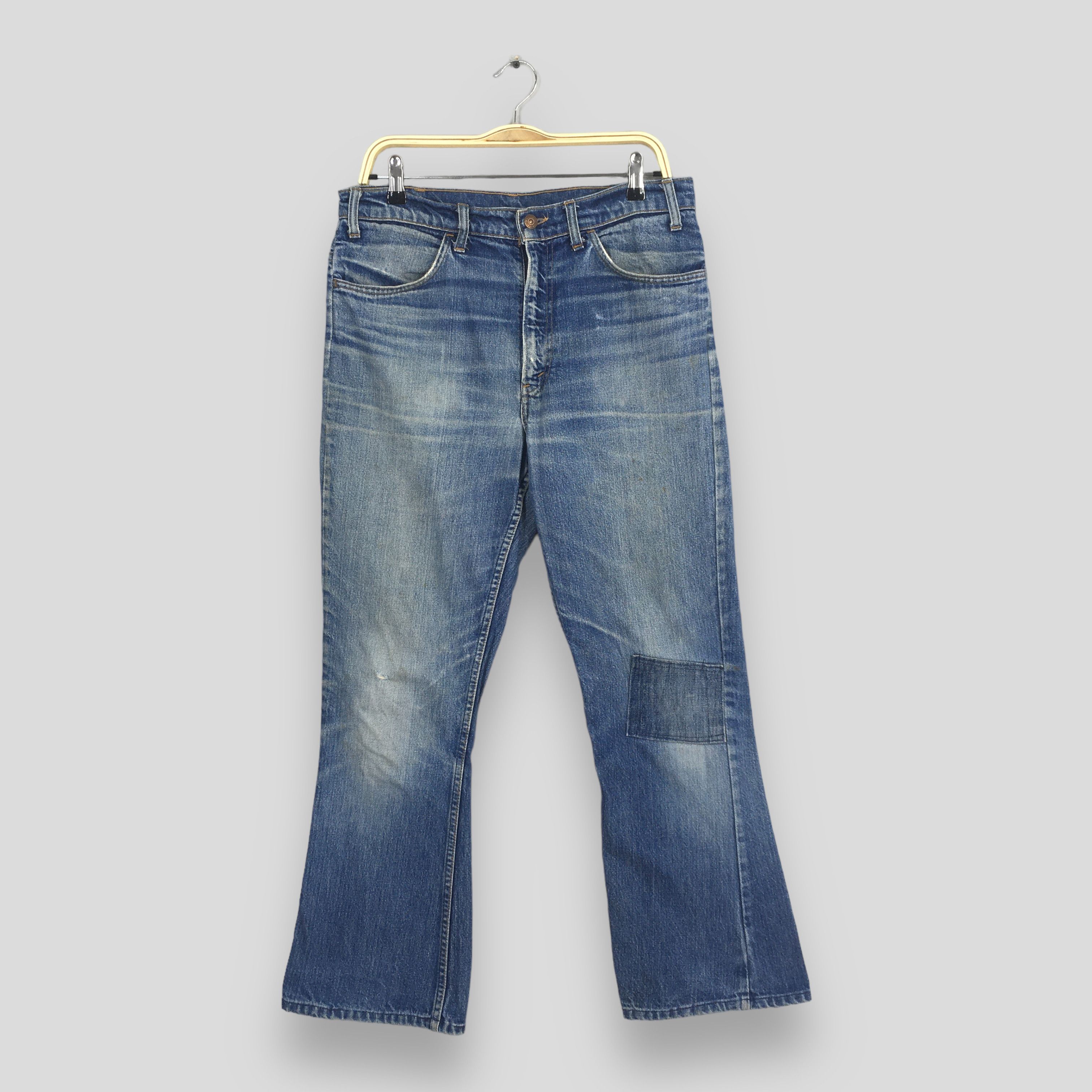 image of Size 32X27.5 Vintage Levi's 517 Bootcut Flare Jeans in Blue, Men's