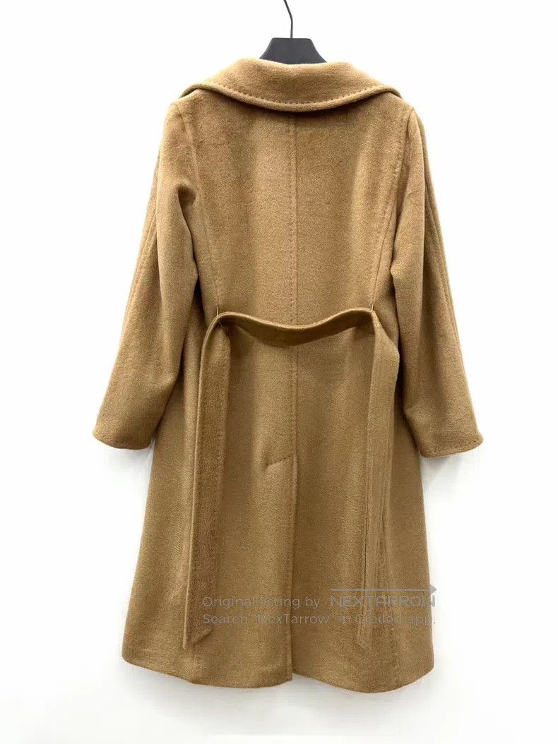Max Mara Max Mara Classic Water Ripple Camel Fleece Coat Size S / US 4 / IT 40 - 4 Thumbnail