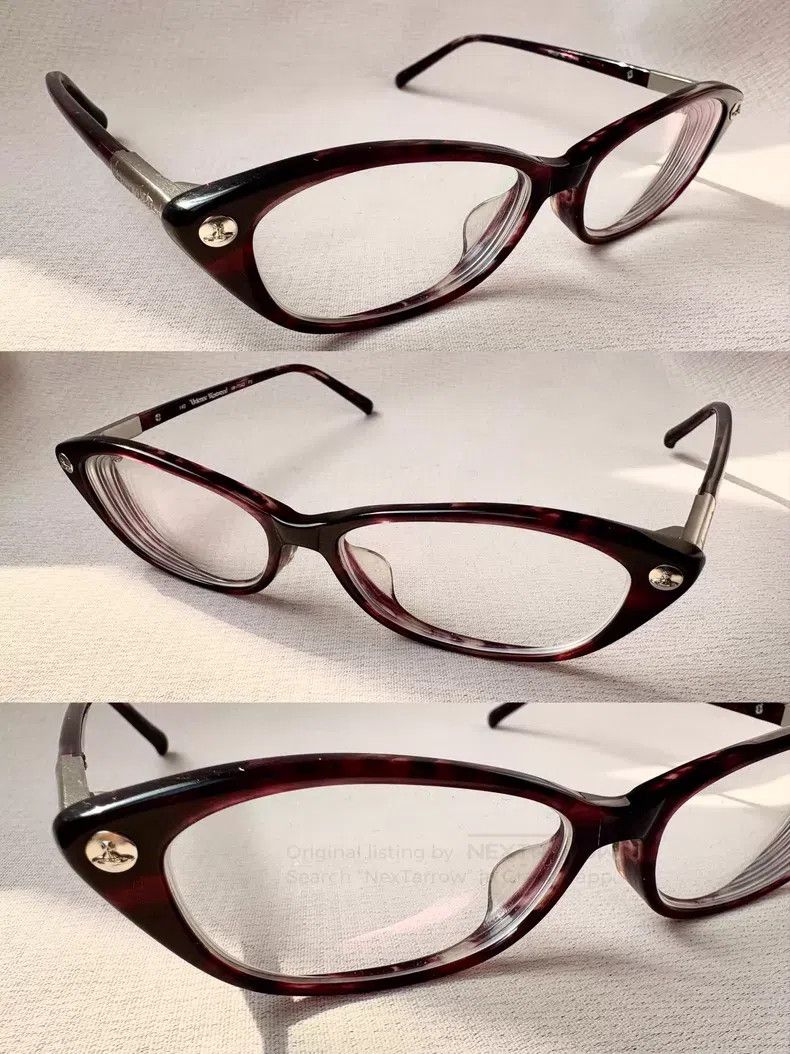 Vivienne Westwood Vivienne Westwood Red tortoise cat Saturn glasses frame Size ONE SIZE - 3 Thumbnail