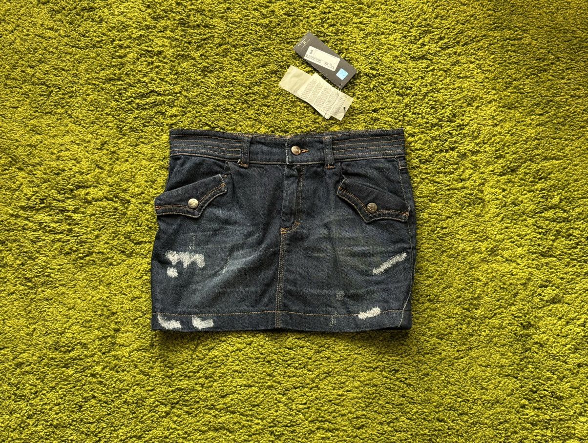 Just Cavalli × Roberto Cavalli Just Cavalli NWT denim mini skirt Y2K style Size 28" / US 6 / IT 42 - 1 Thumbnail
