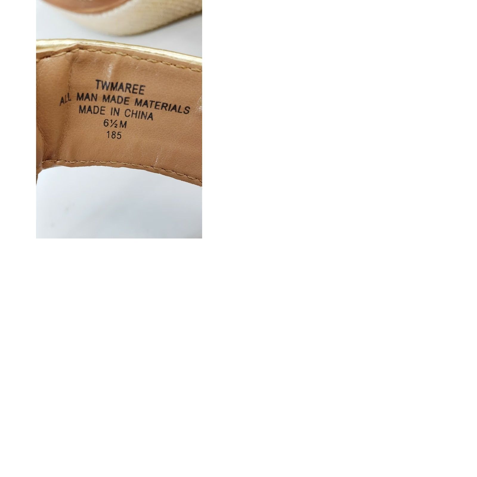 Tommy Hilfiger Tommy Hilfiger Womens TWMAREE Platform Cork Sandals Tan Gold Size 6.5M Size US 7 / IT 37 - 9 Thumbnail