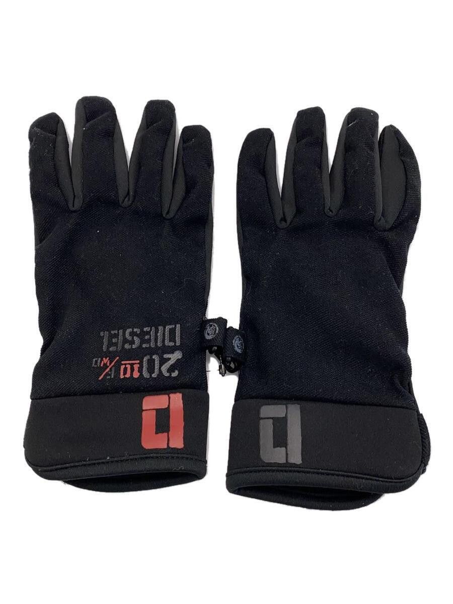 Diesel Diesel Polyester Gloves Black Size ONE SIZE - 1 Thumbnail