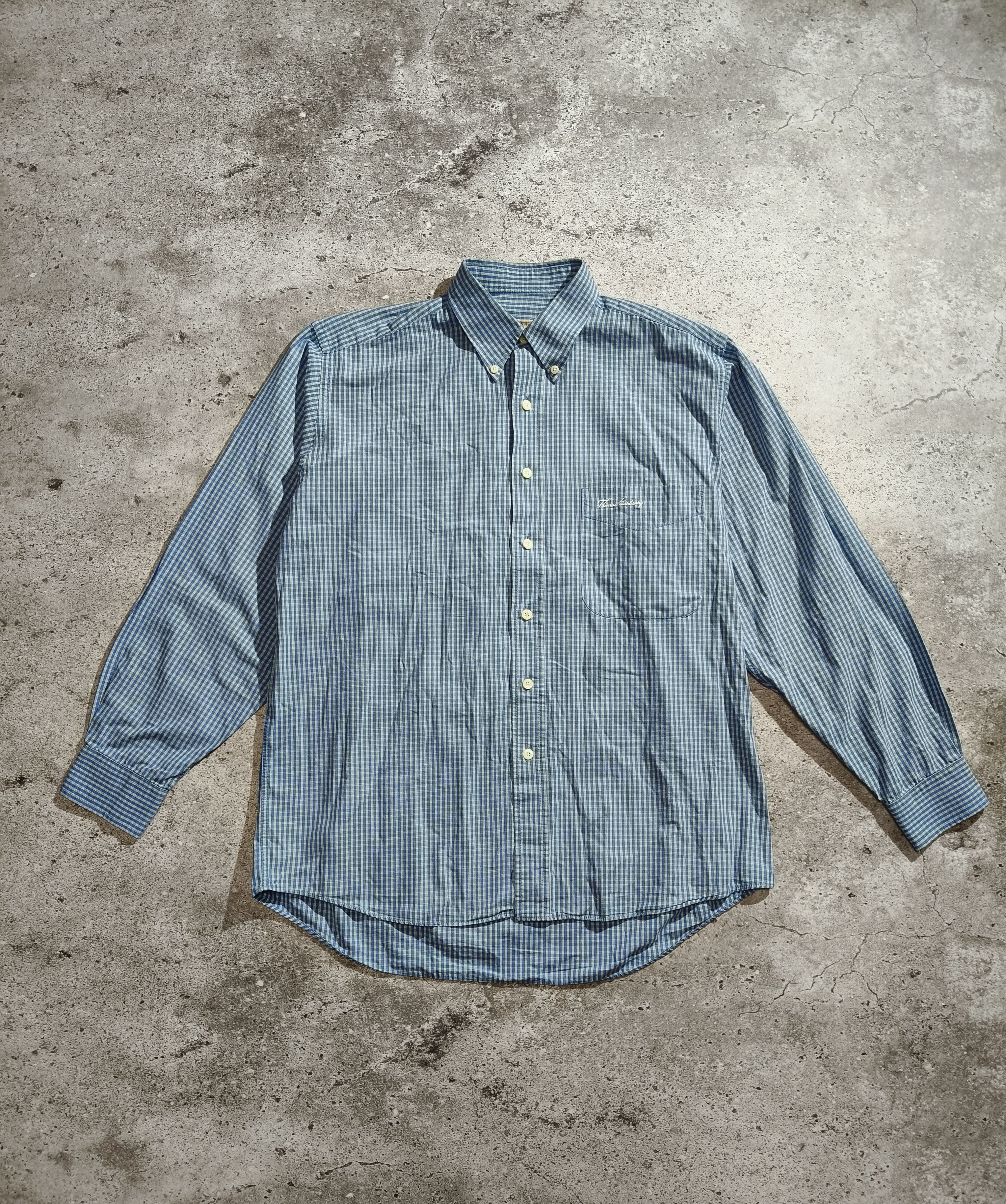 Burberry Thomas Burberry Check Shirt Blue Size M Size US M / EU 48-50 / 2 - 1 Thumbnail