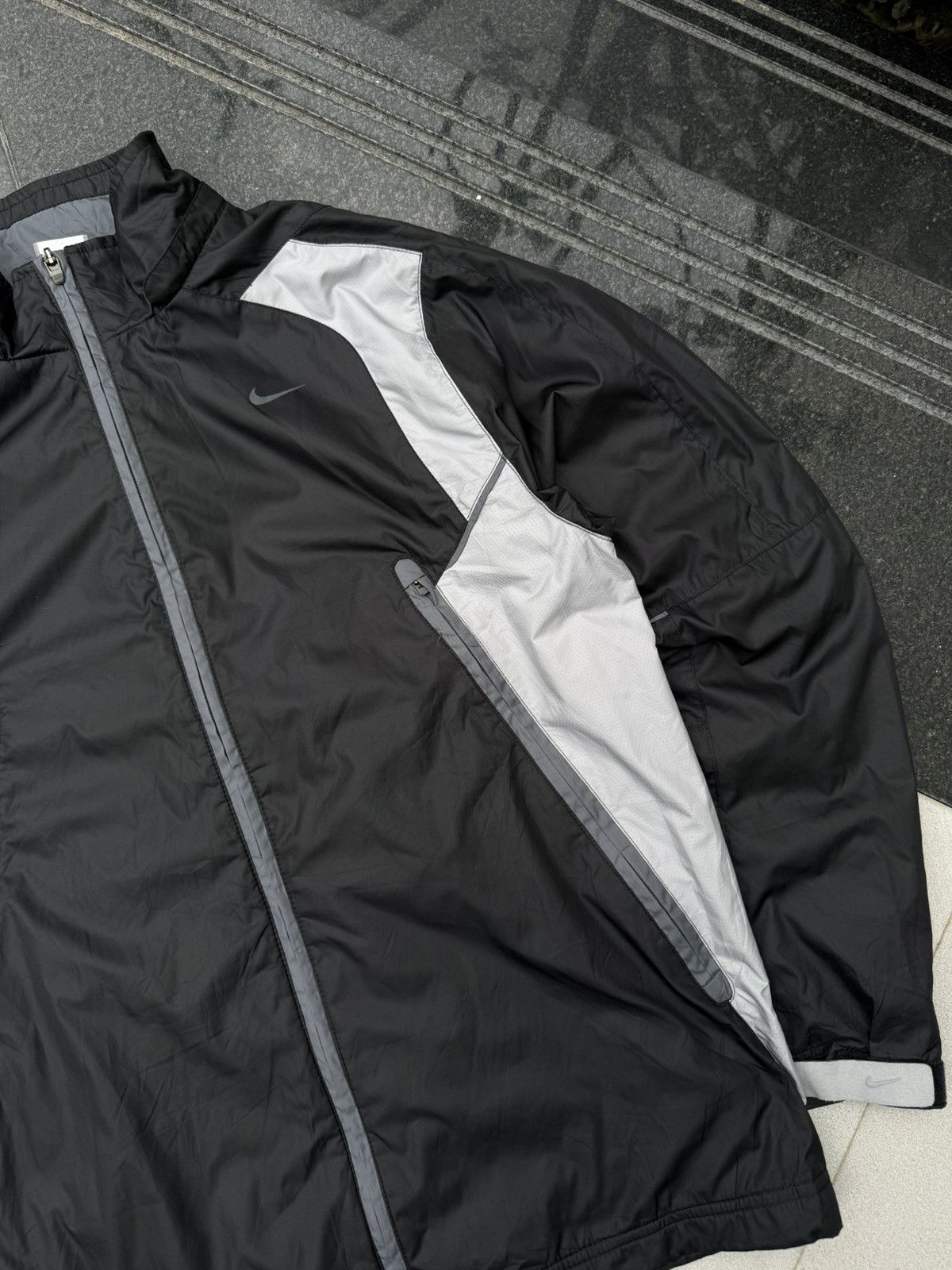 Nike 90’s NIKE RARE SWOOSH LOGO Y2K VINTAGE ZIP RETRONYLKN JACKET Size US M / EU 48-50 / 2 - 3 Thumbnail