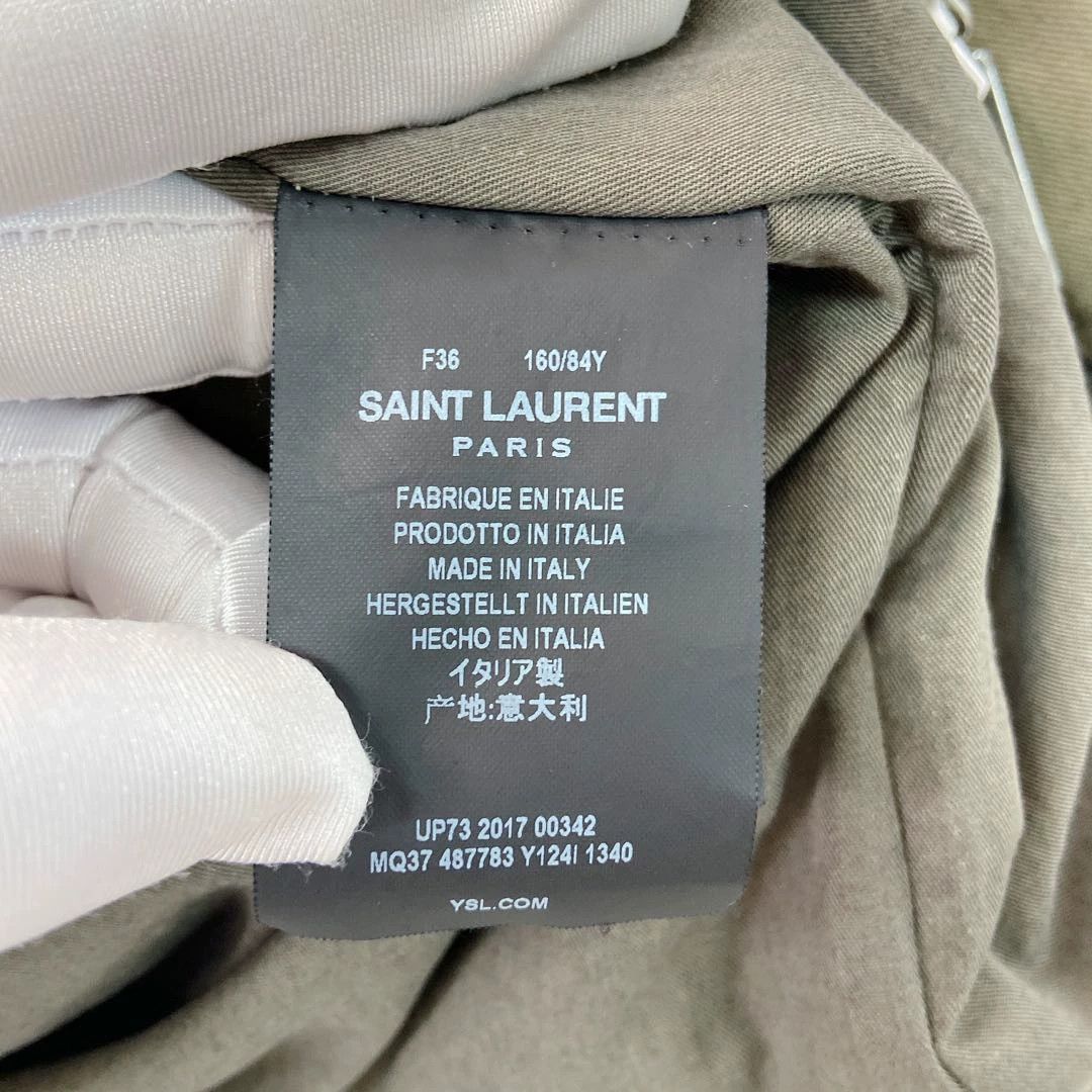 Saint Laurent Paris Saint Laurent military green jacket 36 Size XS / US 0-2 / IT 36-38 - 8 Thumbnail