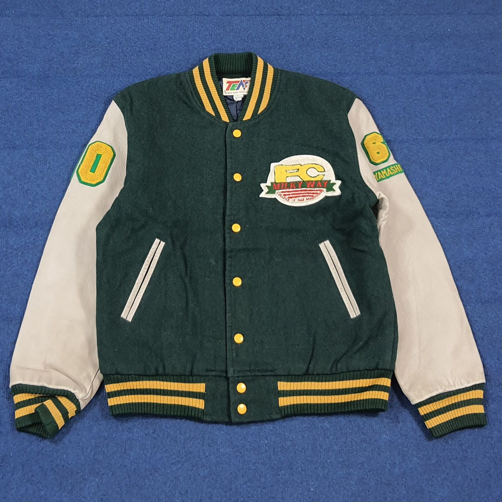 Japanese Brand Milky Way Football Club Varsity Letterman Jacket C291N23 Size US M / EU 48-50 / 2 - 4 Thumbnail