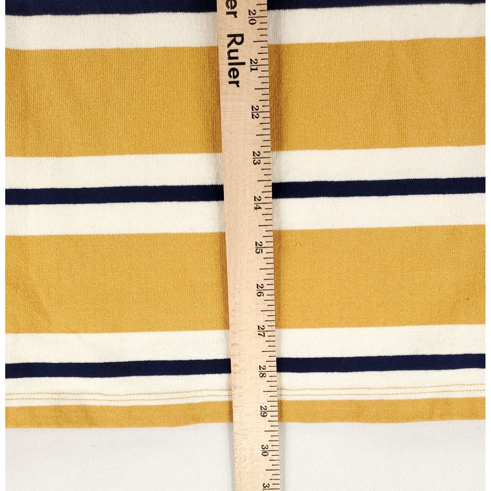 Lands' End Lands' End Shirt Rugby Striped Yellow Blue White Long Sleeve Mens L Multicolor Shirt L Mens Size US L / EU 52-54 / 3 - 6 Thumbnail
