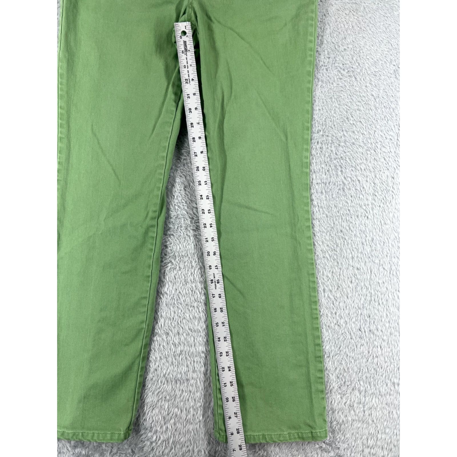 Faded Glory Faded Glory Jeans Women Bootcut Denim 29x29 Green Regular Mid Rise 29 Inseam 5-Pocket Zipper Cotton Blend Stretch Vintage Not Vintage Mens Womens Size 32" / US 10 / IT 46 - 7 Thumbnail