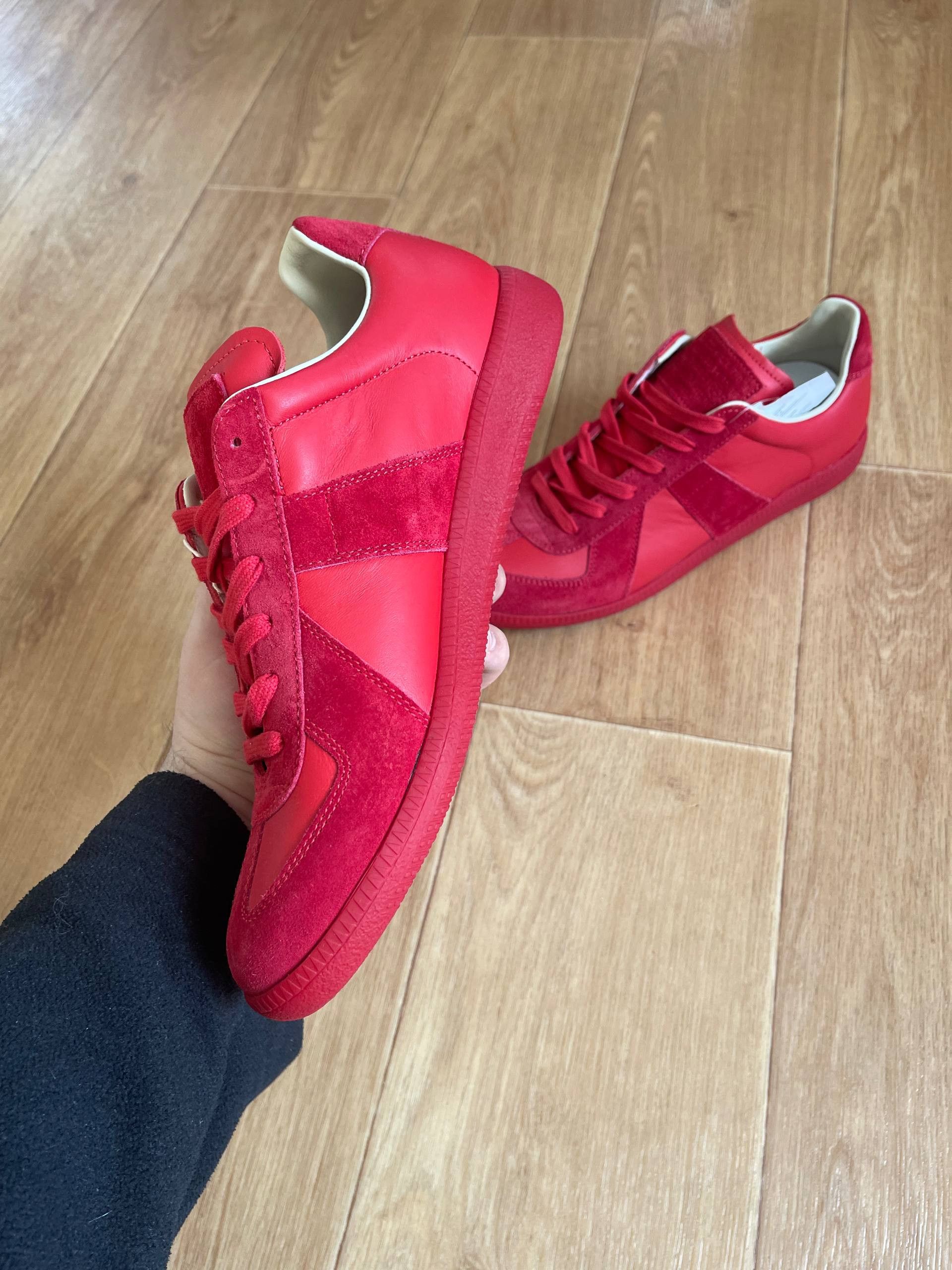 Maison Margiela Maison Martin Margiela MMM Low tTop Replica Red Sneaers Sz41 Size US 8 / EU 41 - 8 Thumbnail