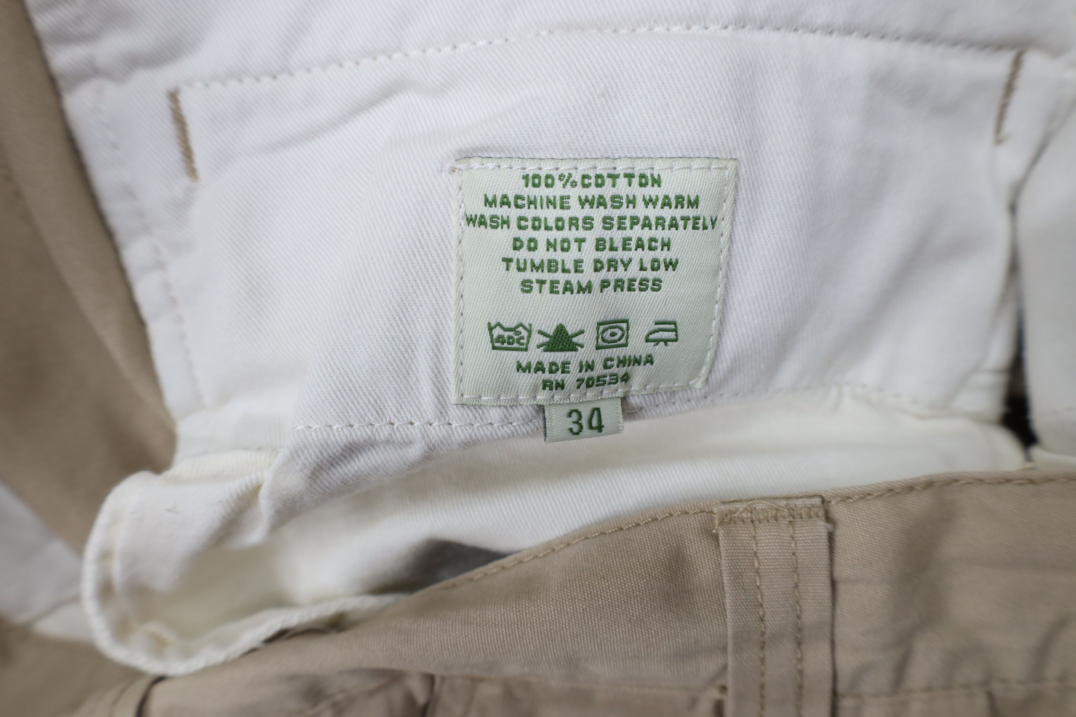 Orvis × Vintage Vintage 90s Orvis Suede Trim Safari Wide Leg Pants Beige Size US 34 / EU 50 - 8 Thumbnail