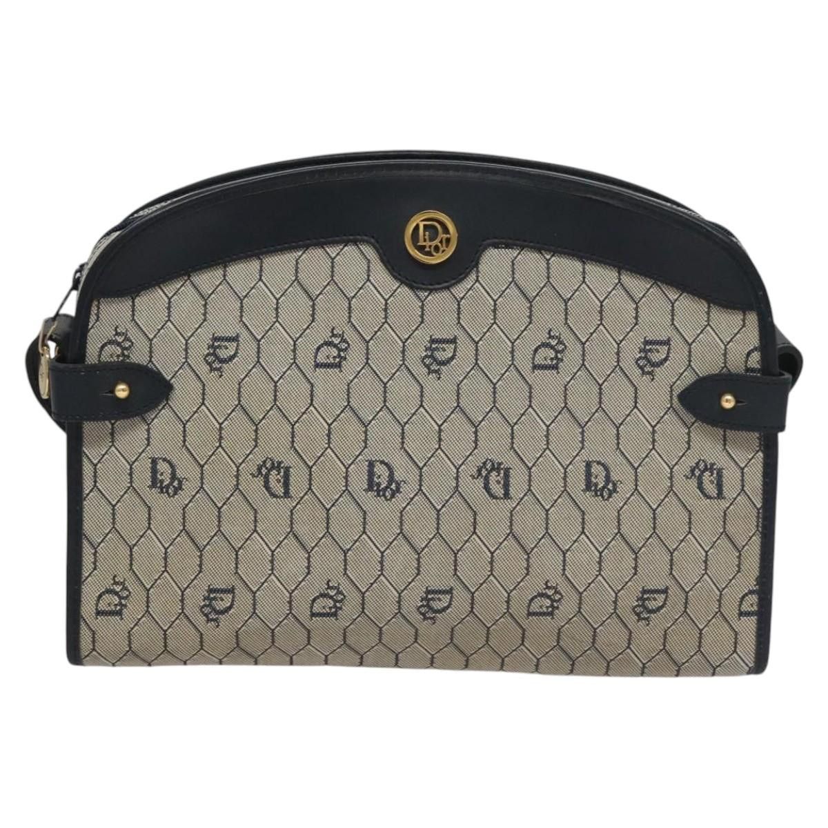 Dior Honeycomb Beige Canvas Shoulder Bag (Pre-Owned) Size ONE SIZE - 1 Thumbnail