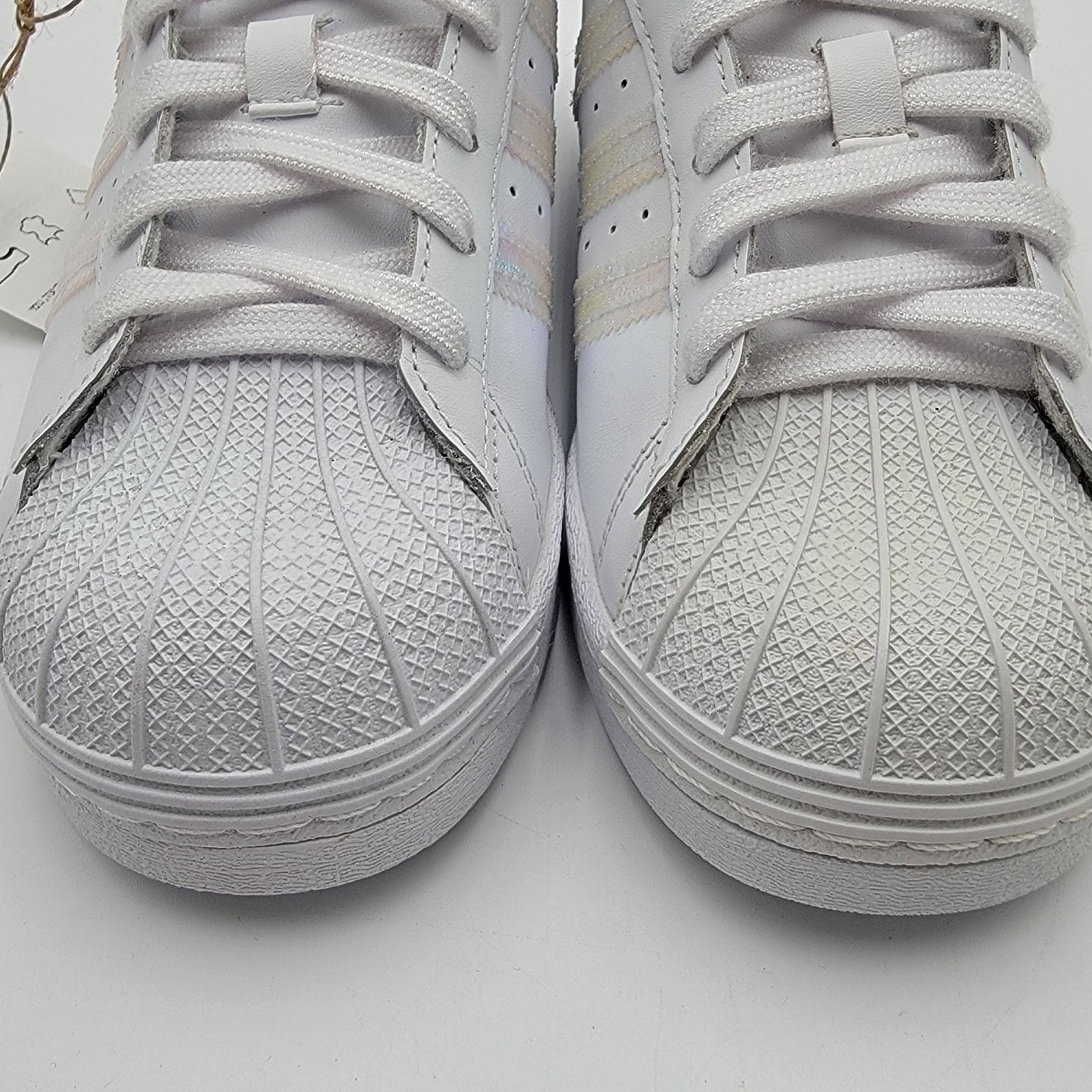 Adidas Adidas Originals Superstar J 'White Iridescent Sz 4.5 FV3139 Size US 4.5 / IT 34.5 - 6 Thumbnail