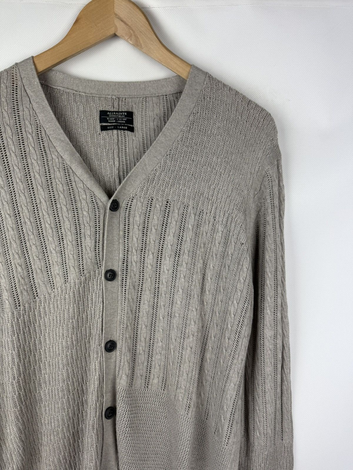 Allsaints × Japanese Brand Allsaints Men’s Knitted Yurik Cardigan Sweater Size L Size US L / EU 52-54 / 3 - 5 Thumbnail