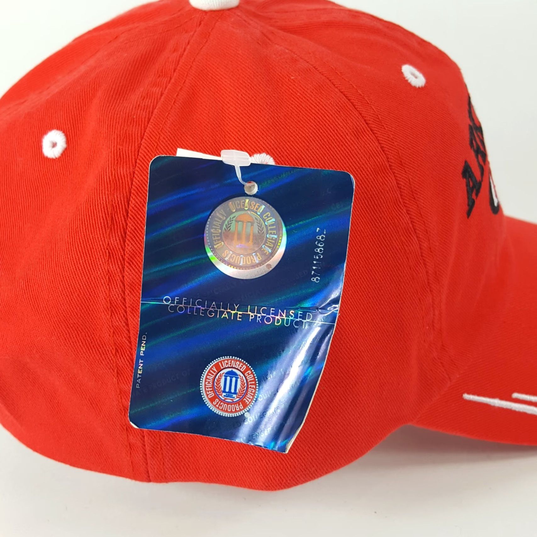 Vintage VINTAGE Arkansas Razorbacks Football Snapback Hat Baseball Cap Adult One Size Red Y2K College Sports USA University Mens Size ONE SIZE - 6 Thumbnail