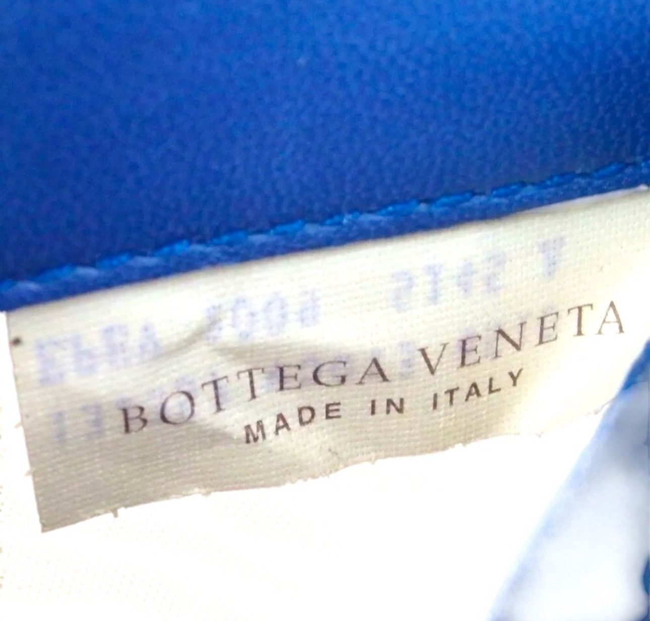 Bottega Veneta Bottega Veneta Intrecciato Leather Wallet Blue Handmade Size ONE SIZE - 9 Thumbnail