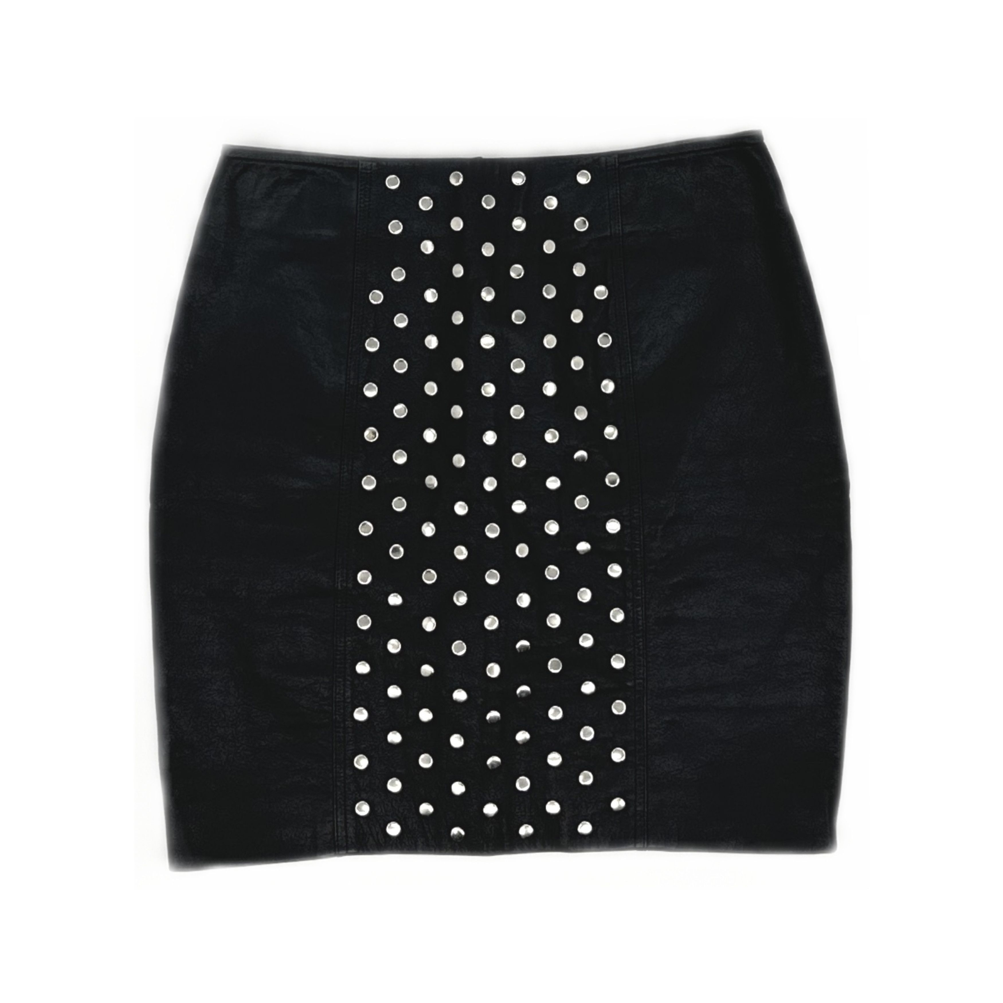 Saint Laurent Paris Saint Laurent Studded Leather Skirt Size 38 Size 27" / US 4 / IT 40 - 1 Thumbnail