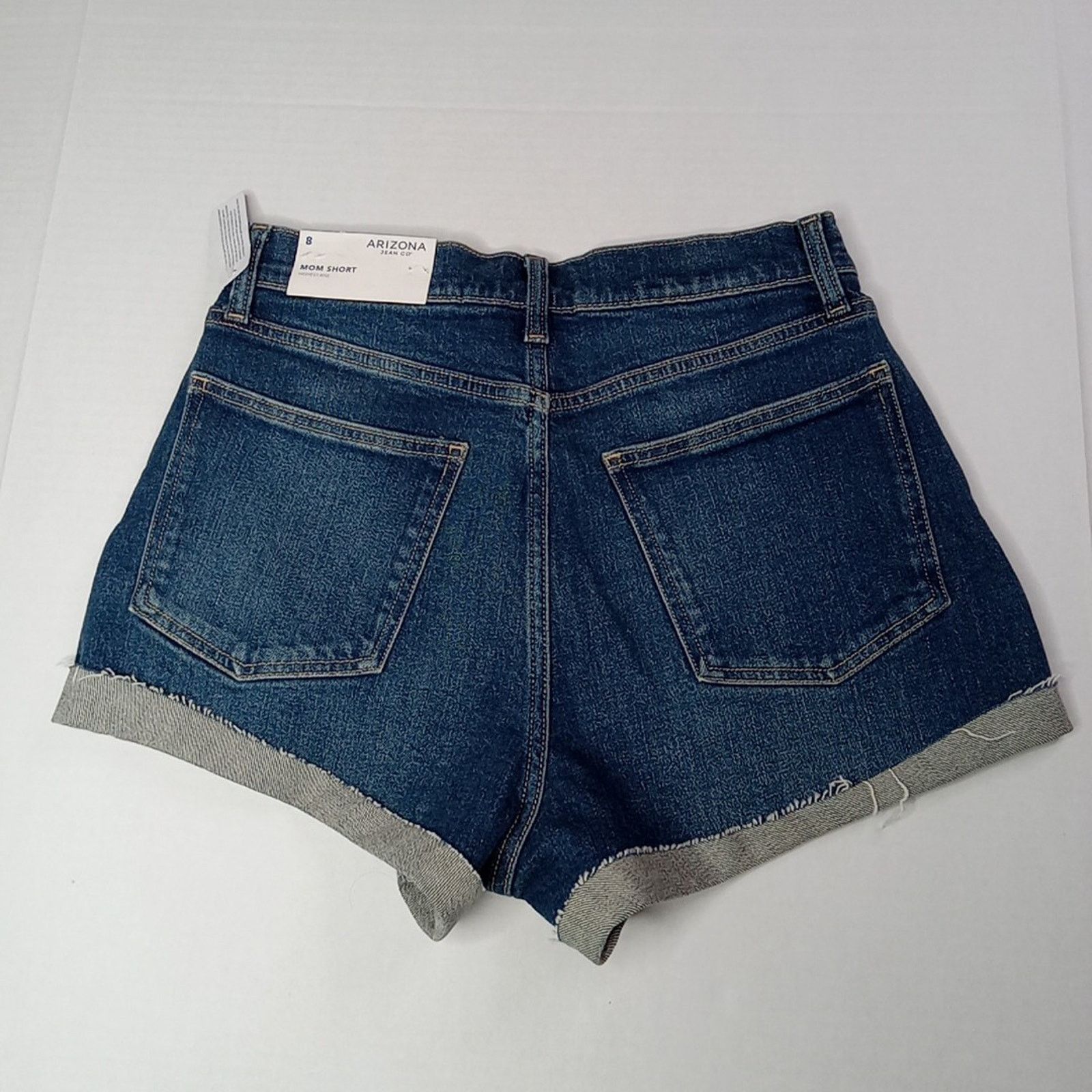 Arizona Jean Co. Arizona Mom Shorts Women's Size 8 Blue High Rise Distressed Size 30" / US 8 / IT 44 - 4 Thumbnail