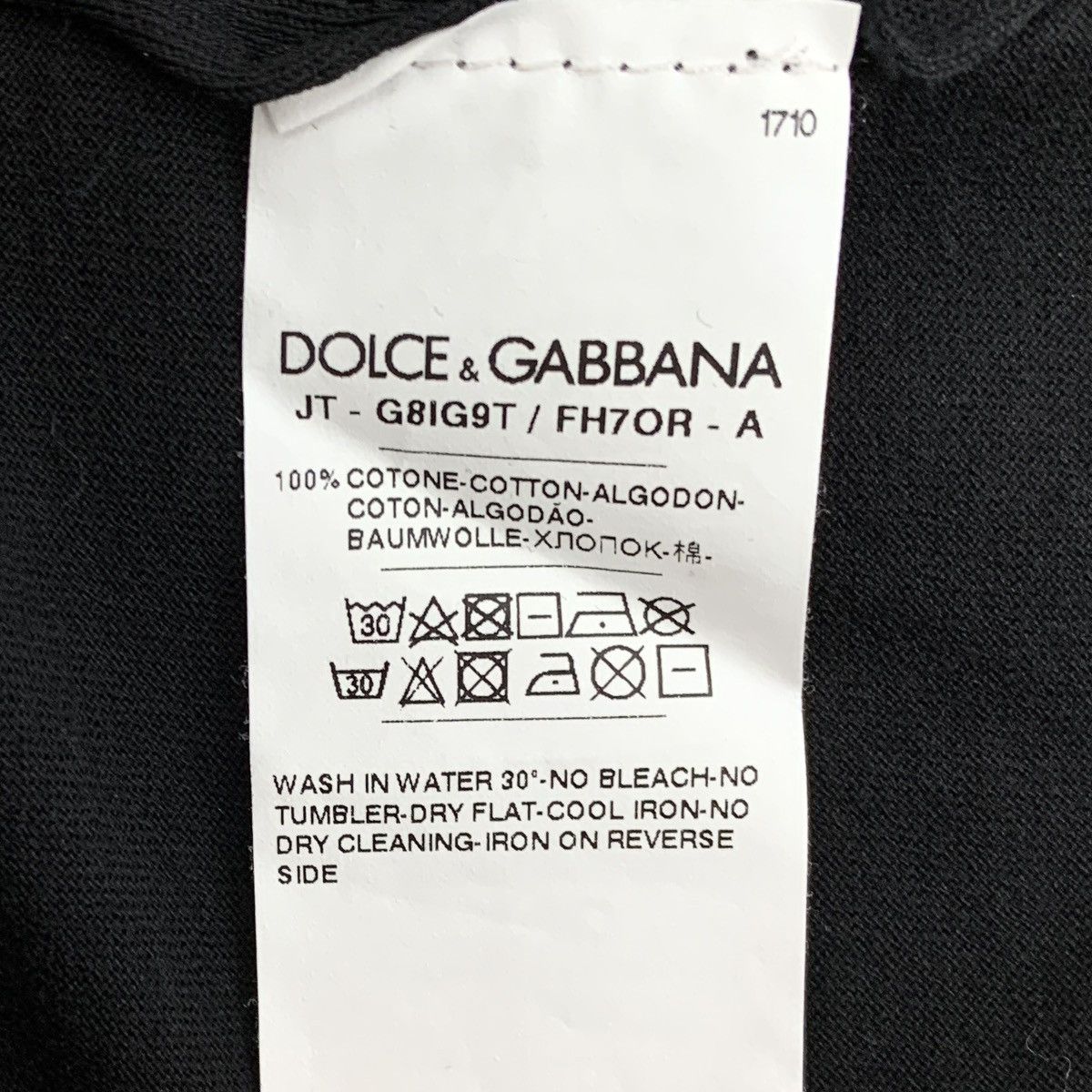 Dolce & Gabbana Dolce & Gabbana Crown Short Sleeve T-shirt K26WX Size US L / EU 52-54 / 3 - 7 Thumbnail