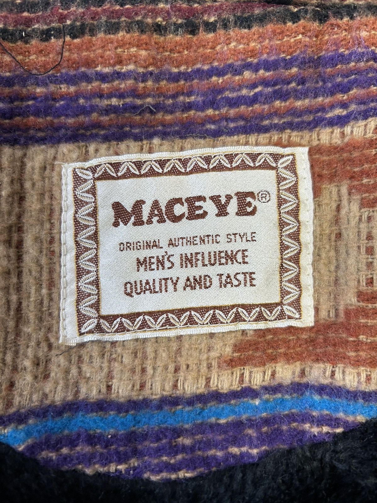 Vintage × semanticdesign VINTAGE 90s MAC EYE NATIVE NAVAJO CHIMAYO NATIVE JACKET Size US L / EU 52-54 / 3 - 5 Thumbnail
