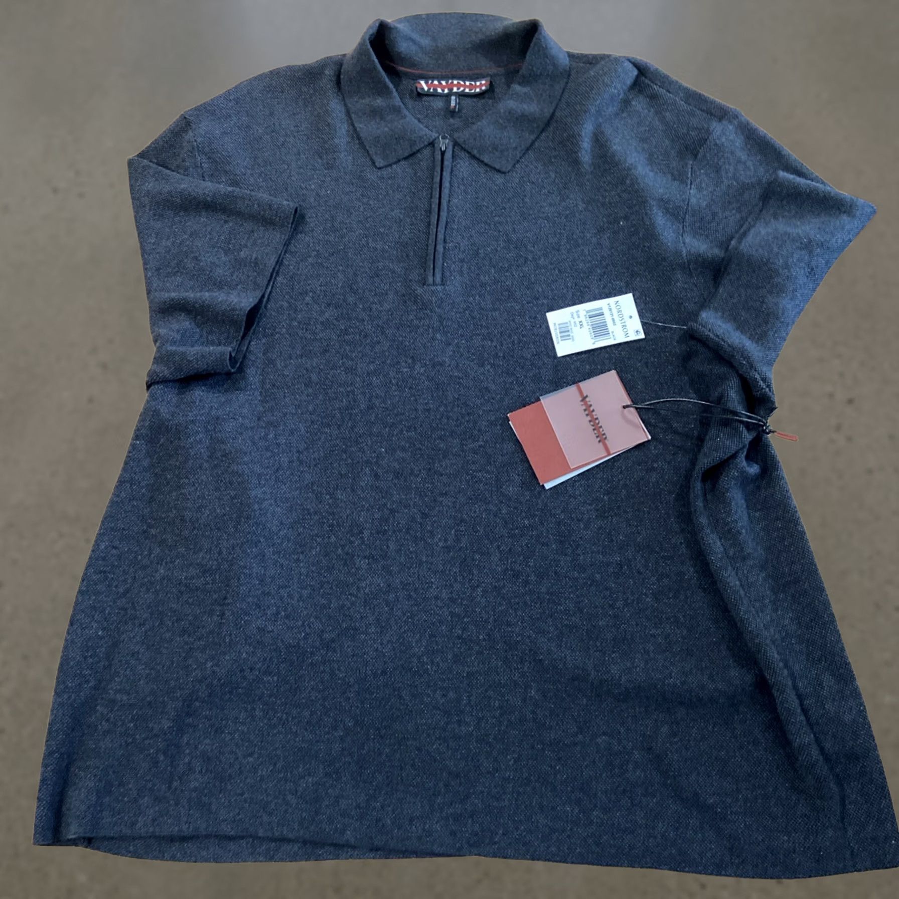 Vintage VAYDER Arnold 1/4 Zip Polo Shirt Sweater Black 2XL Mens Shirt Polo 1/4 Zip Size US XXL / EU 58 / 5 - 1 Thumbnail