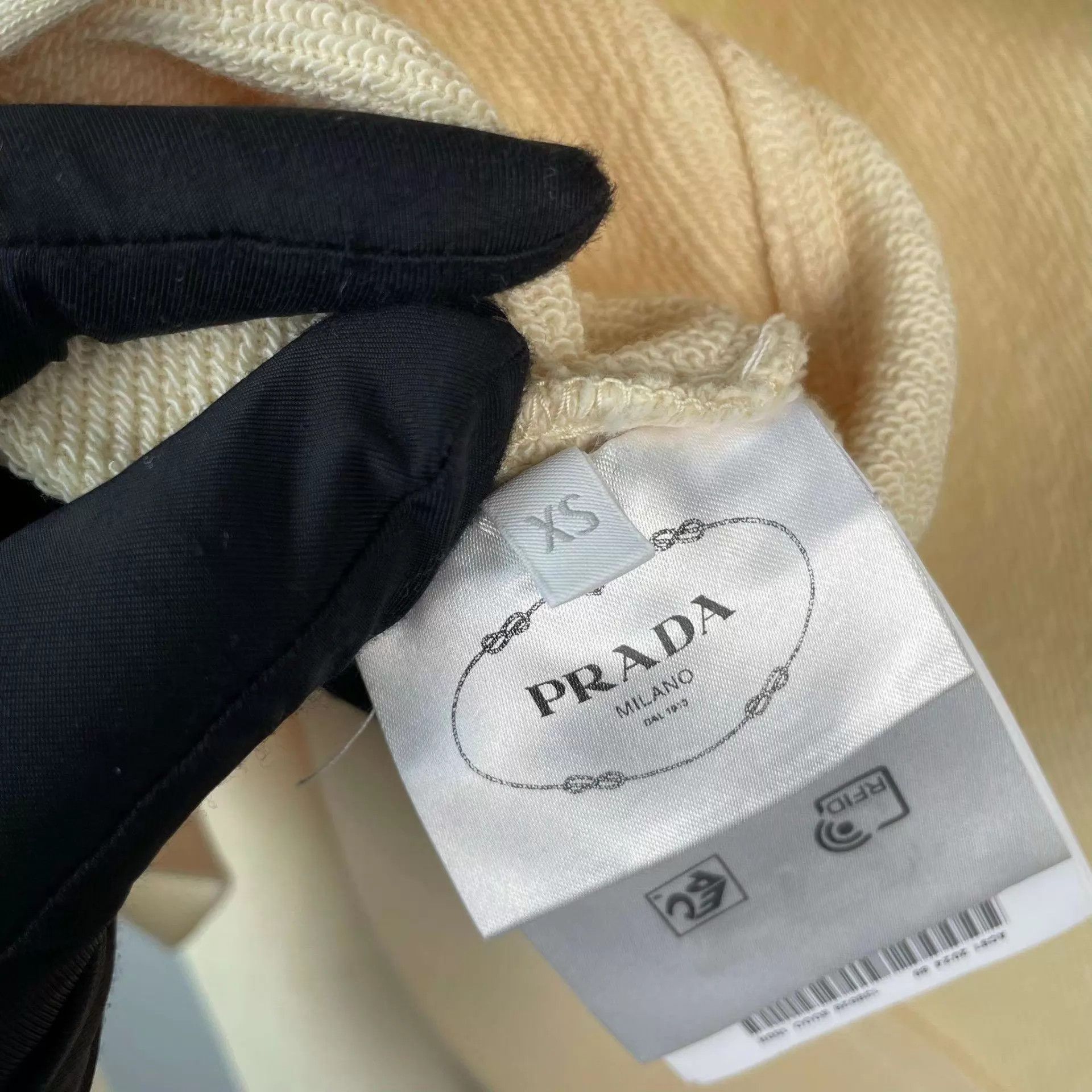Prada Prada 95 New short cotton jacket XS pale yellow Size XS / US 0-2 / IT 36-38 - 5 Thumbnail