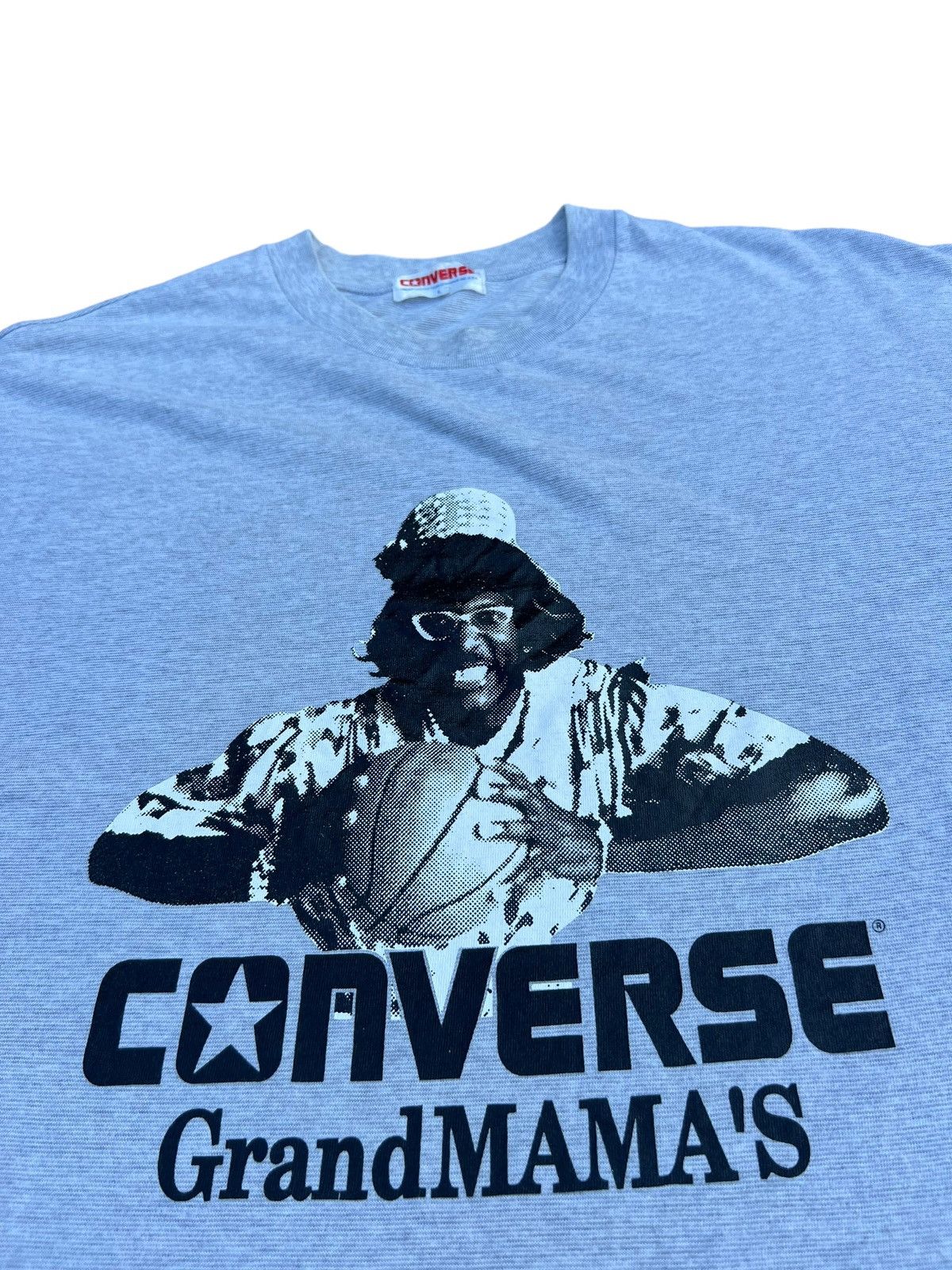 Converse × NBA × Vintage Vintage 90s Converse Basketball Grand MAMA’S Striped tee Size US L / EU 52-54 / 3 - 8 Thumbnail