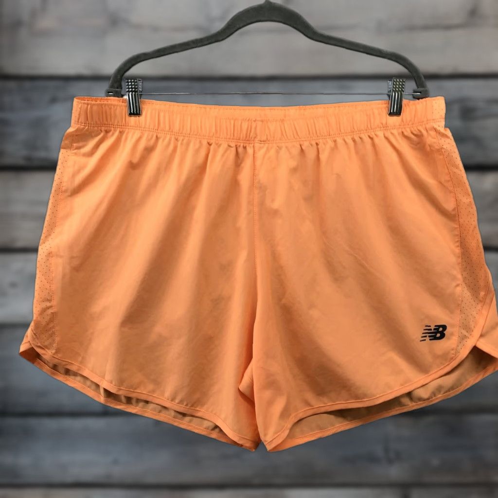 New Balance New Balance Running Shorts Womens XL Orange Lightweight Un-Lined Activewear Size 40" / US 18 - 1 Thumbnail