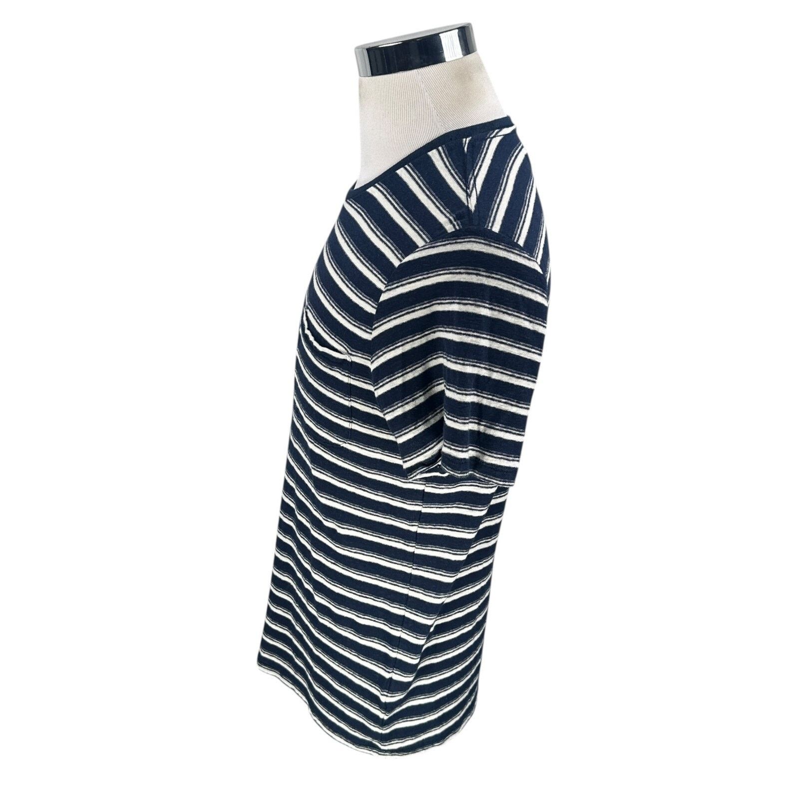Outerknown Outerknown T-Shirt Men’s Medium Blue White Striped Hemp Size US M / EU 48-50 / 2 - 4 Thumbnail