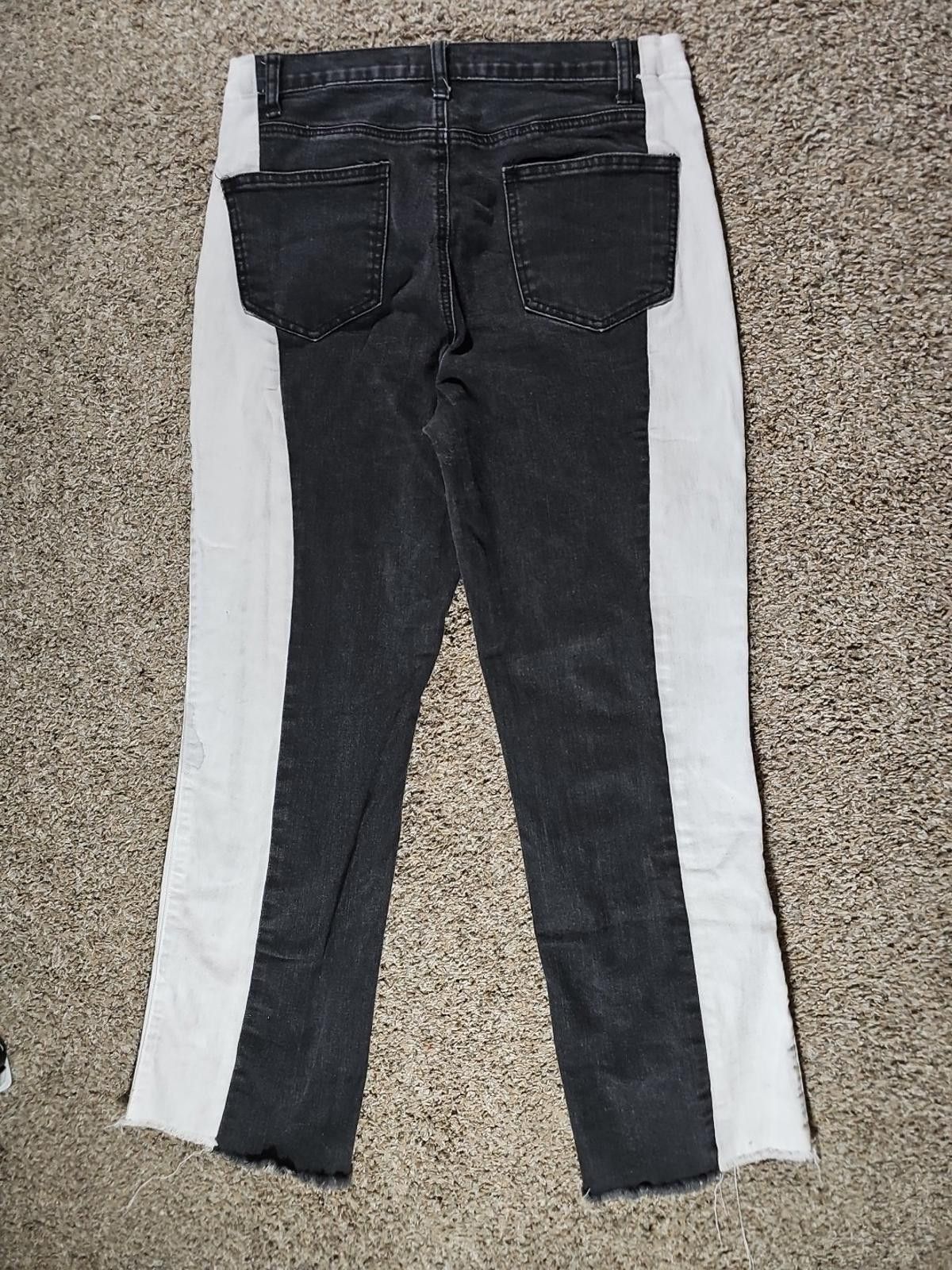 Akila Akira 15(W31) Black White Jeans Size 30" / US 8 / IT 44 - 5 Thumbnail
