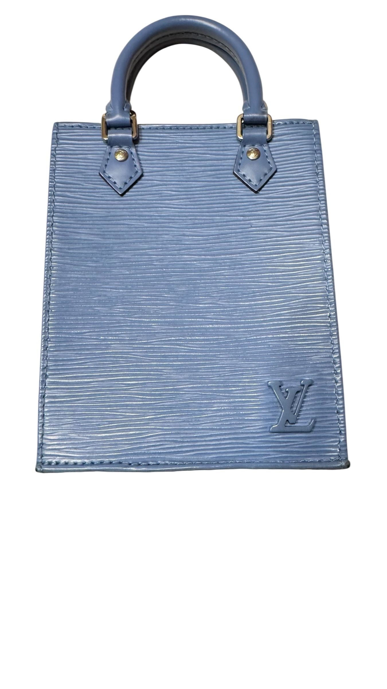 Louis Vuitton Louis Vuitton Petit Sac Plat Shoulder Bag Blue Epi Leather Size ONE SIZE - 11 Thumbnail