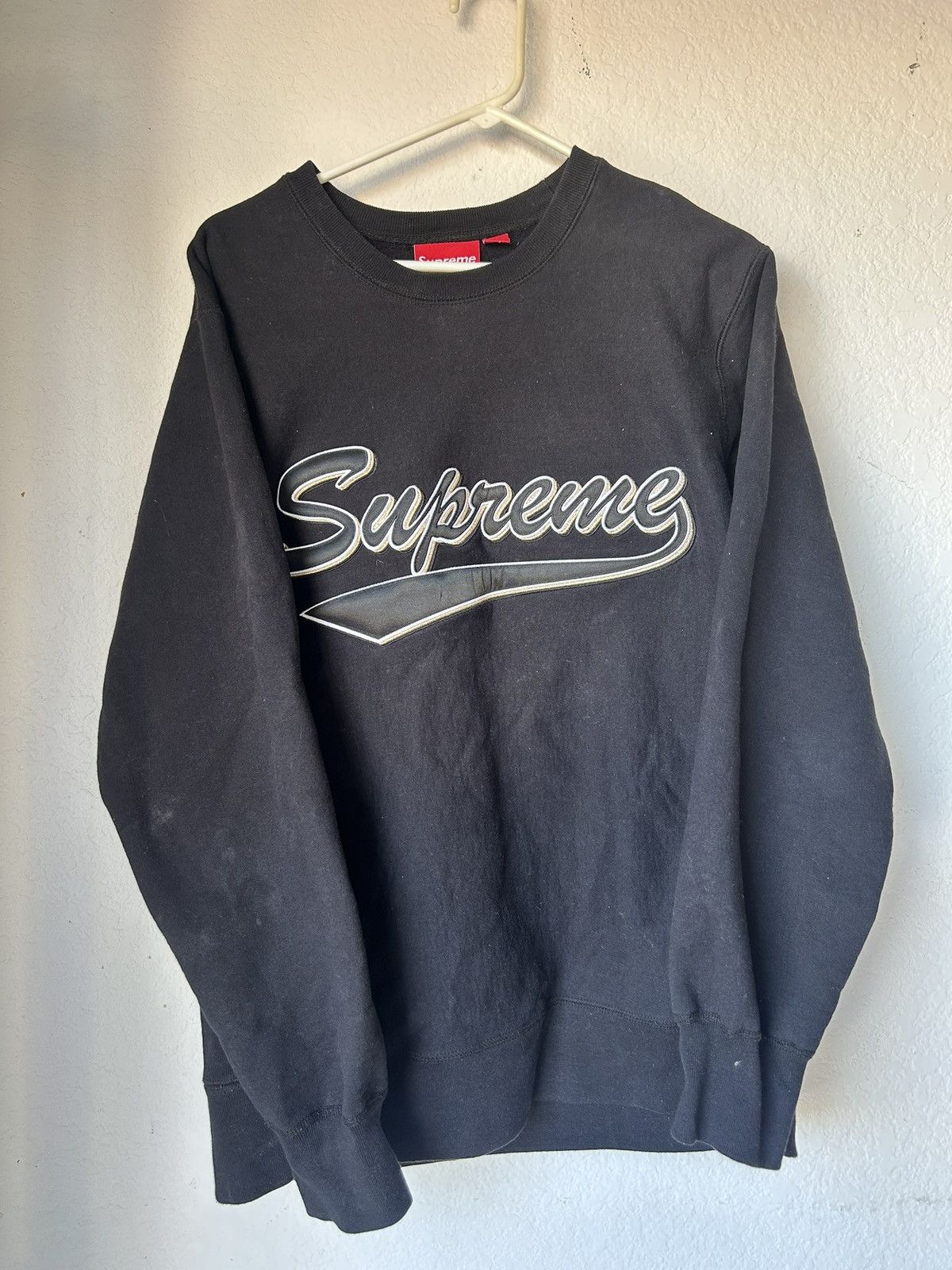 Supreme Supreme Brush Script Crewneck | Grailed