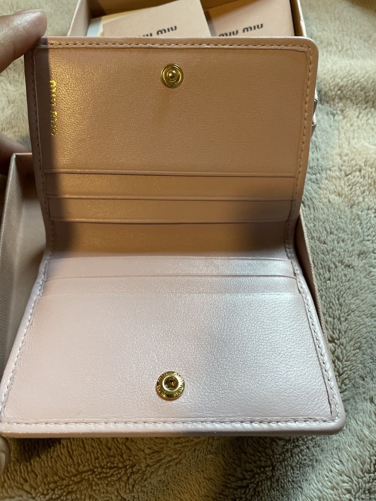 Miu Miu Miu miu nappa leather card holder Size ONE SIZE - 9 Thumbnail