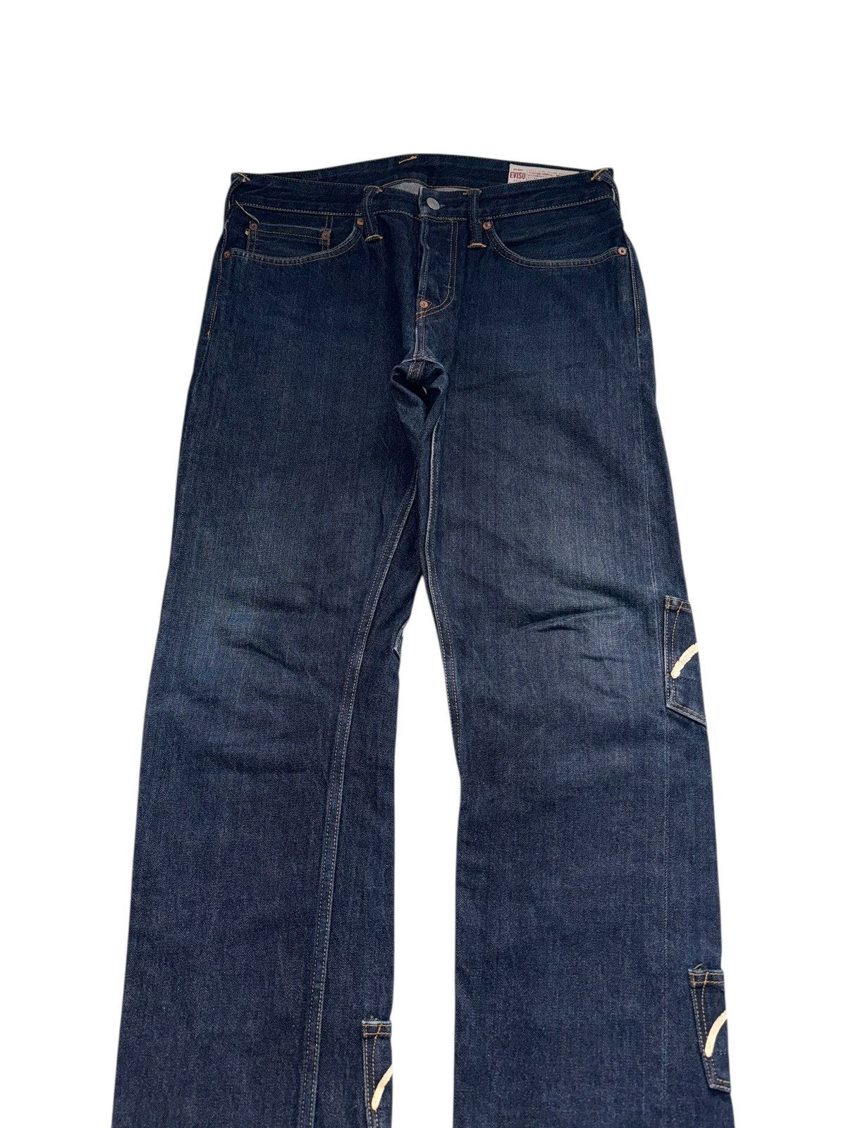Evisu Rare Evisu Navy Selvedge Denim Jeans Multipocket Japanese Size US 34 / EU 50 - 10 Thumbnail