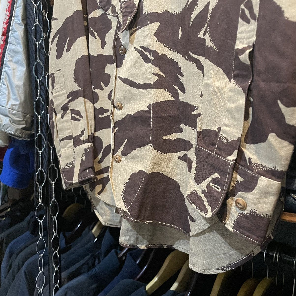 Haversack × Japanese Brand Haversack Japan Camouflage Herringbone Collarless Shirt Size US M / EU 48-50 / 2 - 12 Thumbnail