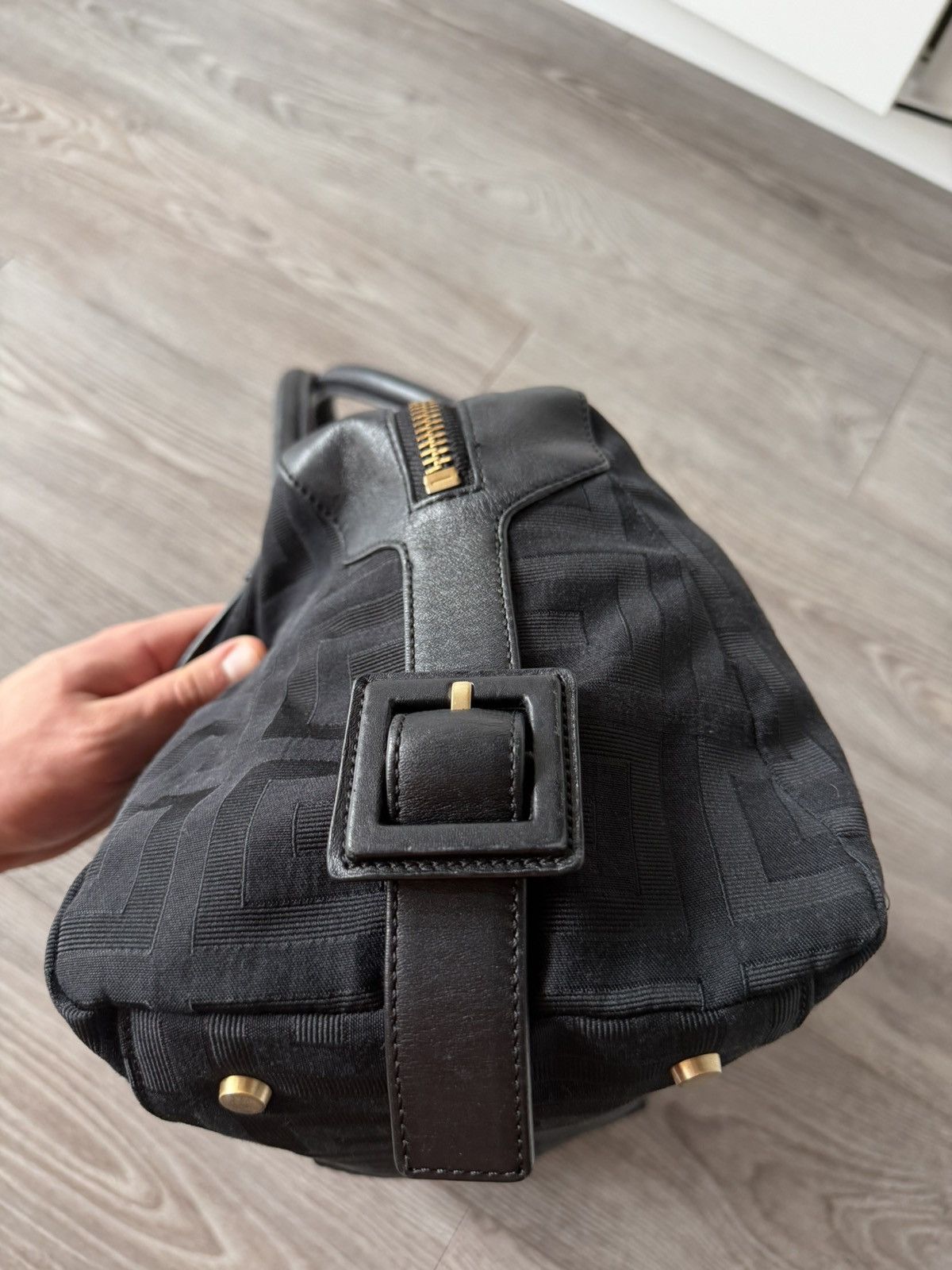 Givenchy Givenchy Black Signature Canvas Leather Boston Monogram Bag Size ONE SIZE - 12 Thumbnail