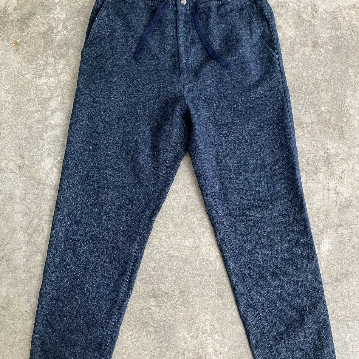 Blue Blue Japan Blue Blue Japan Drawstring Indigo Dyed Sweat Pants Size US 31 - 6 Thumbnail