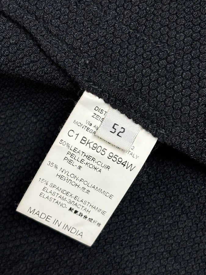 Dirk Bikkembergs AW2010 Bikkembergs Hybrid Black Leather Jacket Size US L / EU 52-54 / 3 - 12 Thumbnail