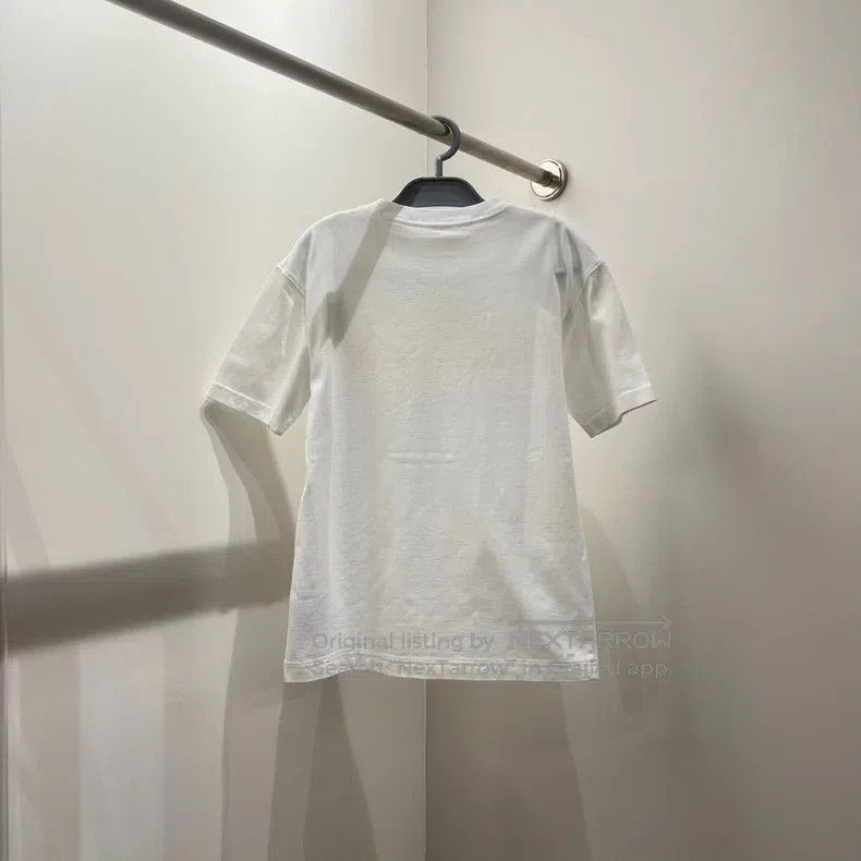 Dior Dior White logo embroidered short sleeves Size XXS / US 00 / IT 34 - 2 Thumbnail