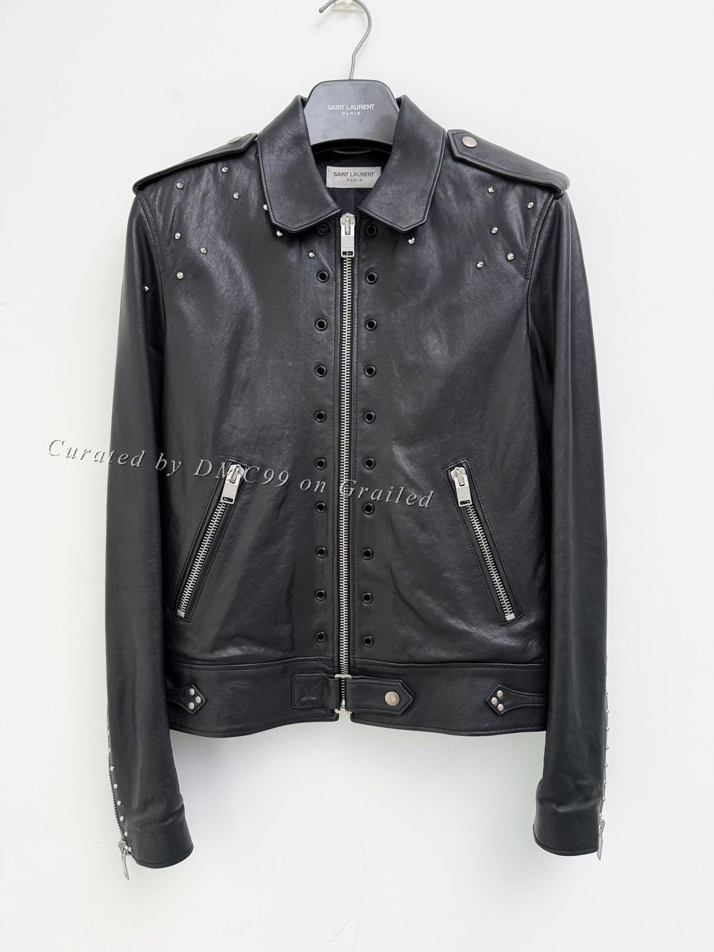 Dior × Hedi Slimane 06AW 'A2' 4 pockets leather jacket sz 44 | Grailed