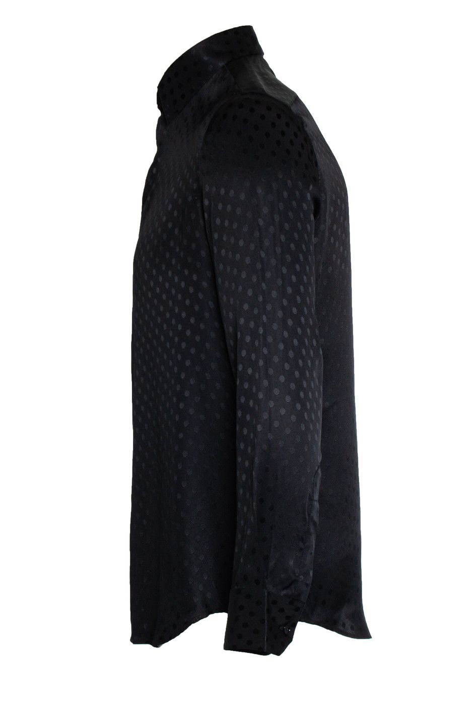 Celine Celine, Black silk polkadot shirt Size US M / EU 48-50 / 2 - 4 Thumbnail