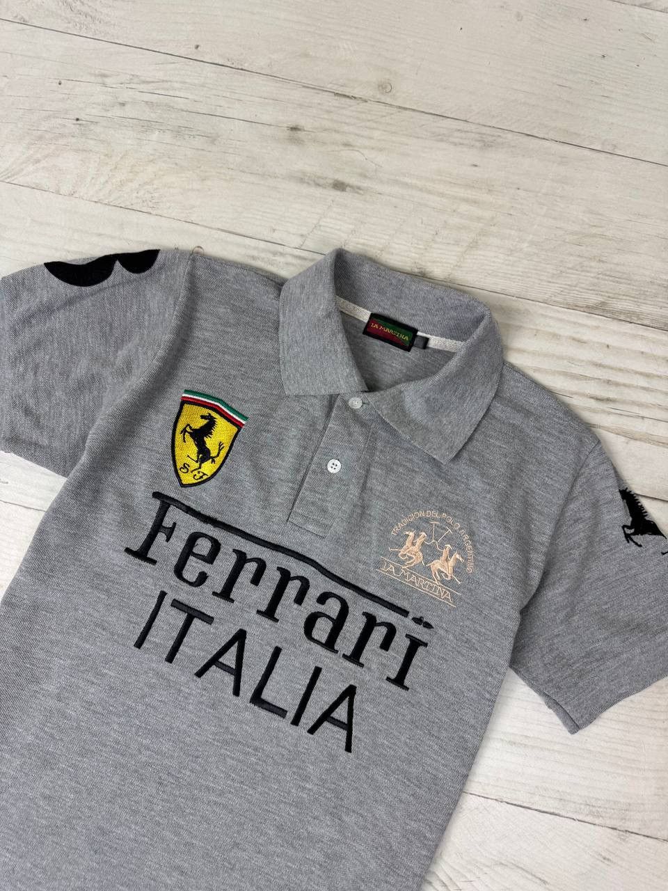 La Martina Vintage La Martina Ferrari Italia Team Rugby Polo Shirt Size US S / EU 44-46 / 1 - 2 Thumbnail
