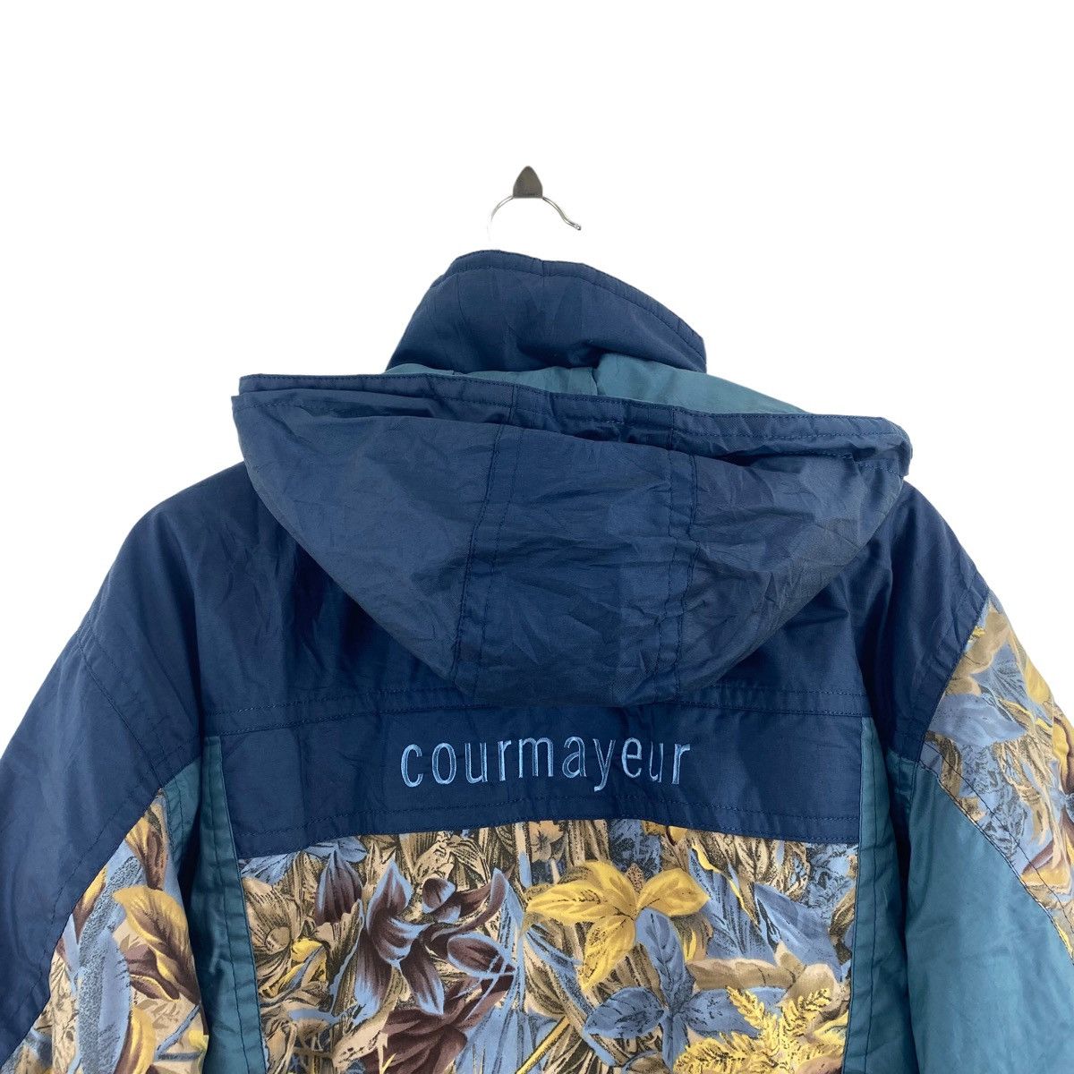 Japanese Brand COURMAYEUR Japan Hooded Winter Ski Surf Patchwork Design Size M / US 6-8 / IT 42-44 - 5 Thumbnail