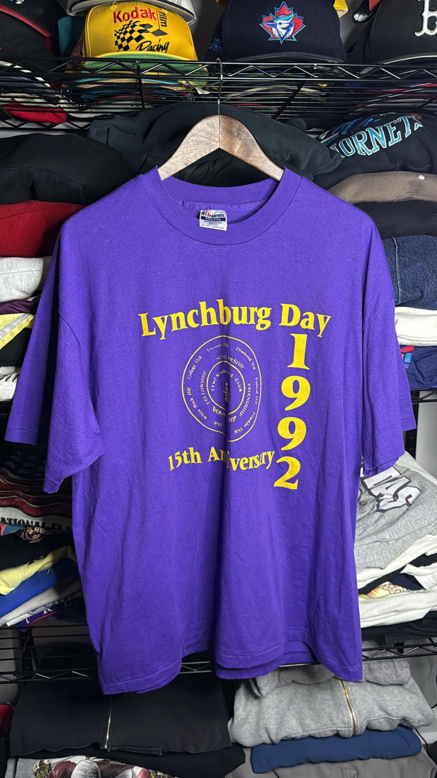Hanes Vintage Lynchburg Day 1992 T-Shirt - 15th Anniversary Size US XXL / EU 58 / 5 - 1 Thumbnail
