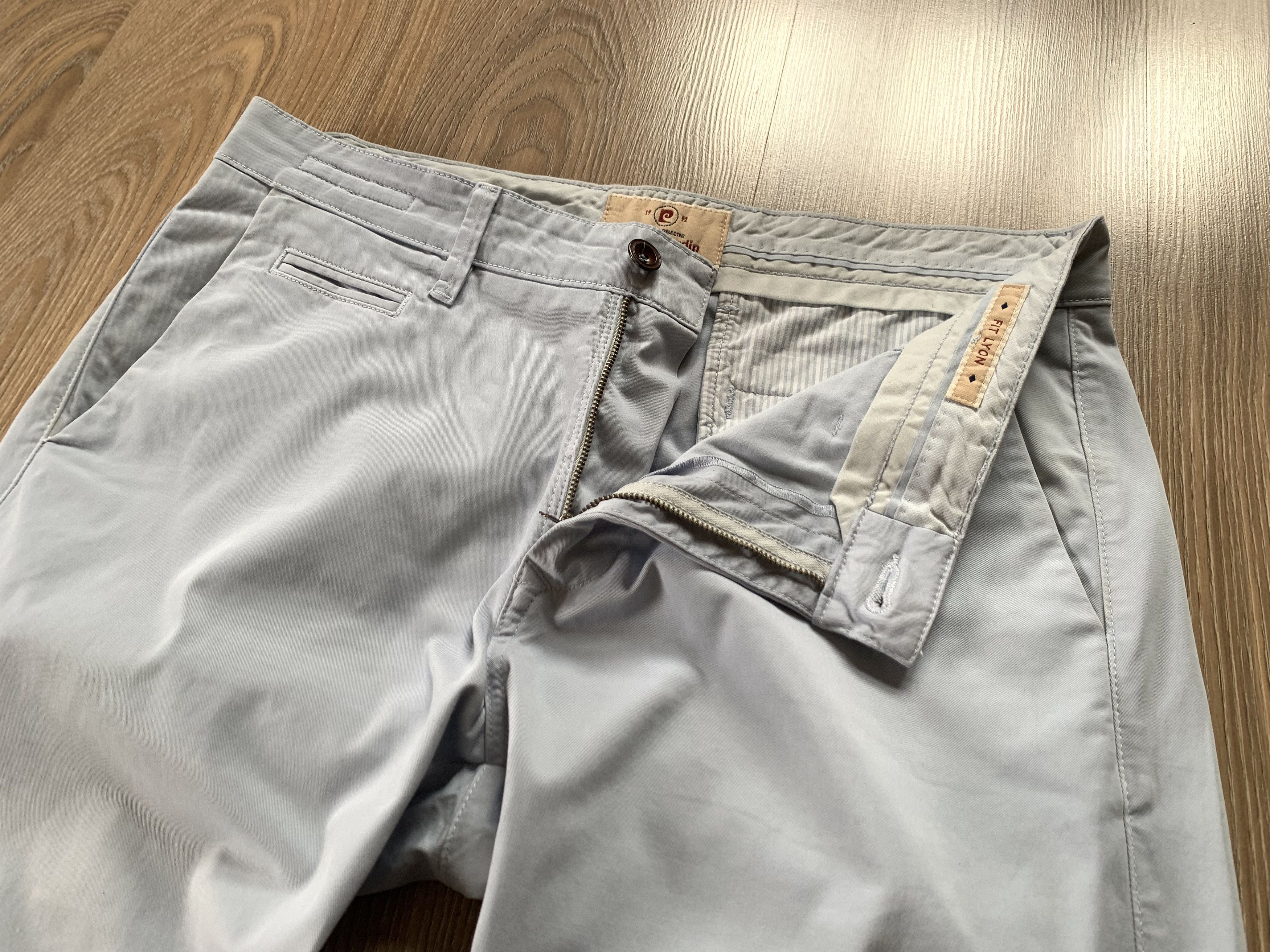 Designer × Pierre Cardin Pierre Cardin Casual Light Blue Cotton Pants Size US 34 / EU 50 - 5 Thumbnail