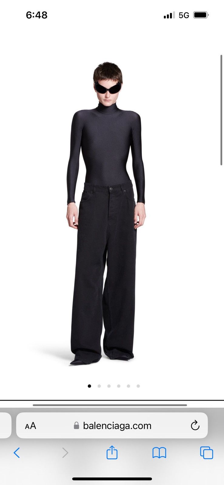 Balenciaga Balenciaga Baggy Pants in black soft moleskine denim S Size US 30 / EU 46 - 13 Thumbnail