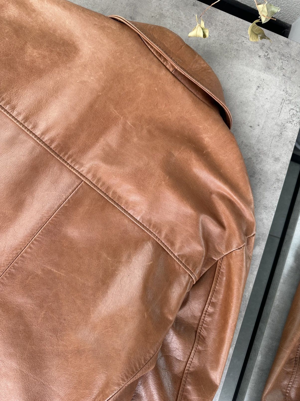 Japanese Brand Vintage Leather Jacket Size US L / EU 52-54 / 3 - 12 Thumbnail