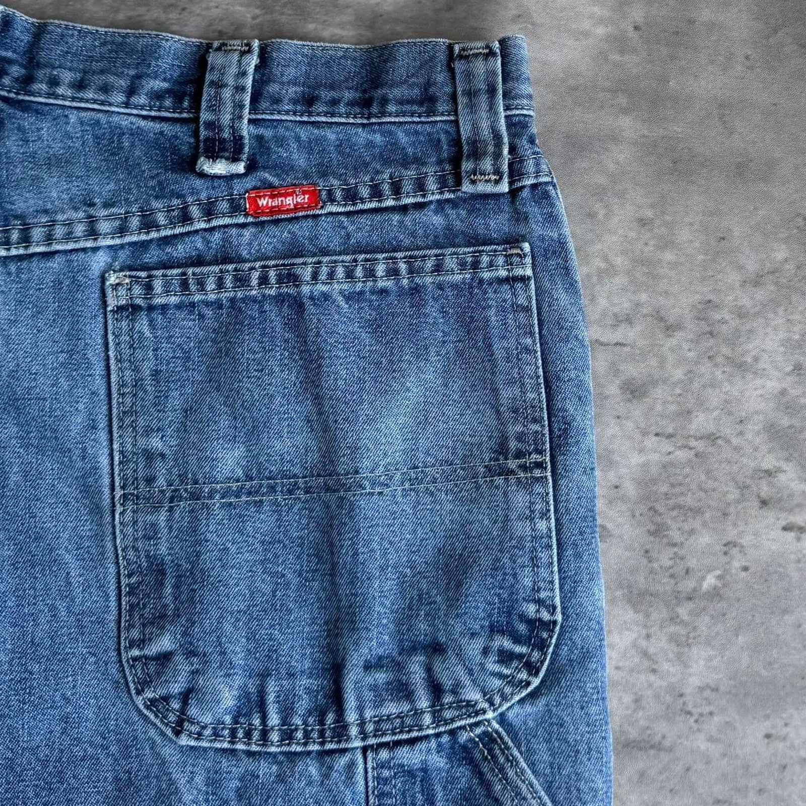 Carhartt × Vintage × Wrangler Vintage Y2K Carhartt Style Baggy Carpenter Skater Tech Jeans Size US 36 / EU 52 - 3 Thumbnail