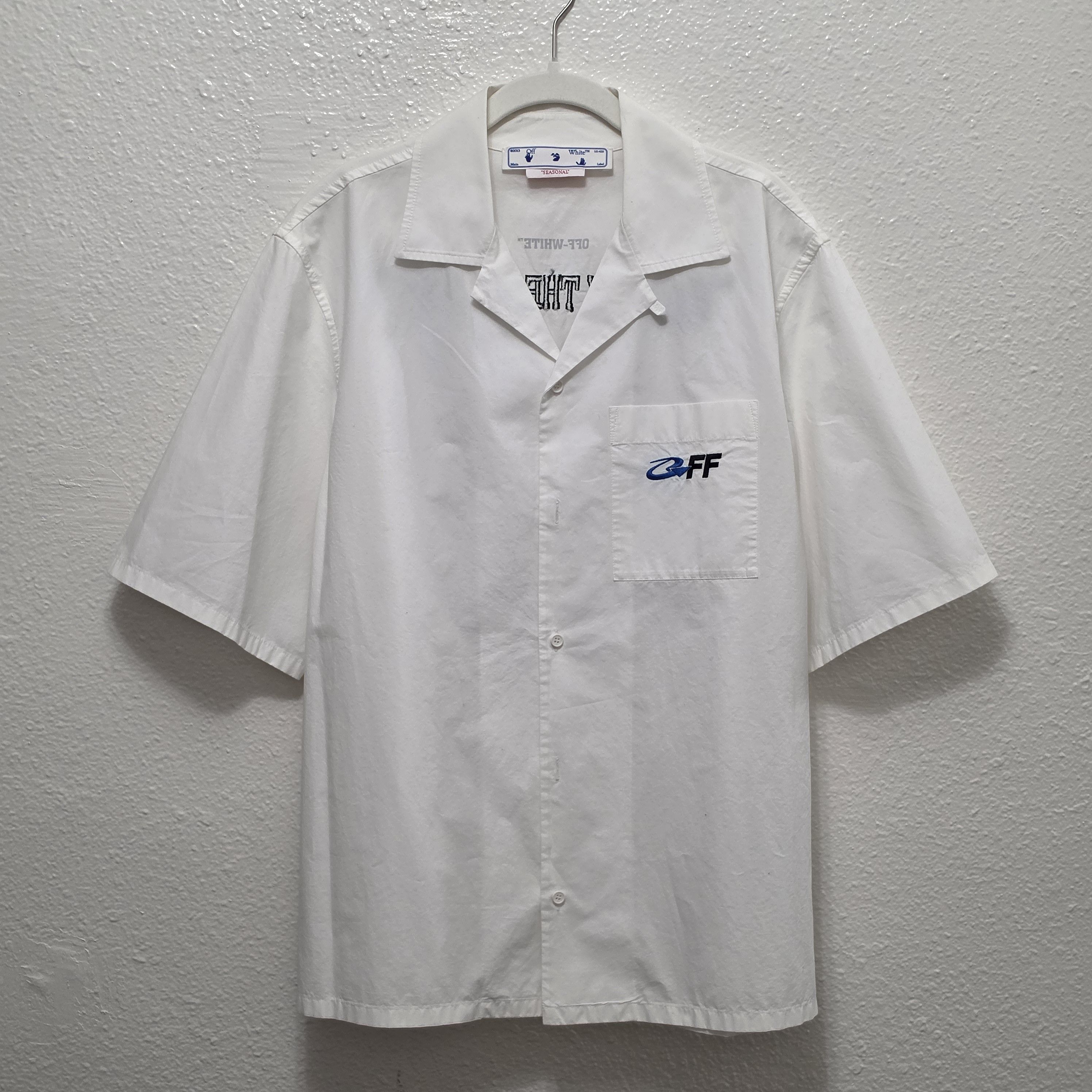 Off-White Exactly Opposite camp collar shirt Size US XL / EU 56 / 4 - 3 Thumbnail