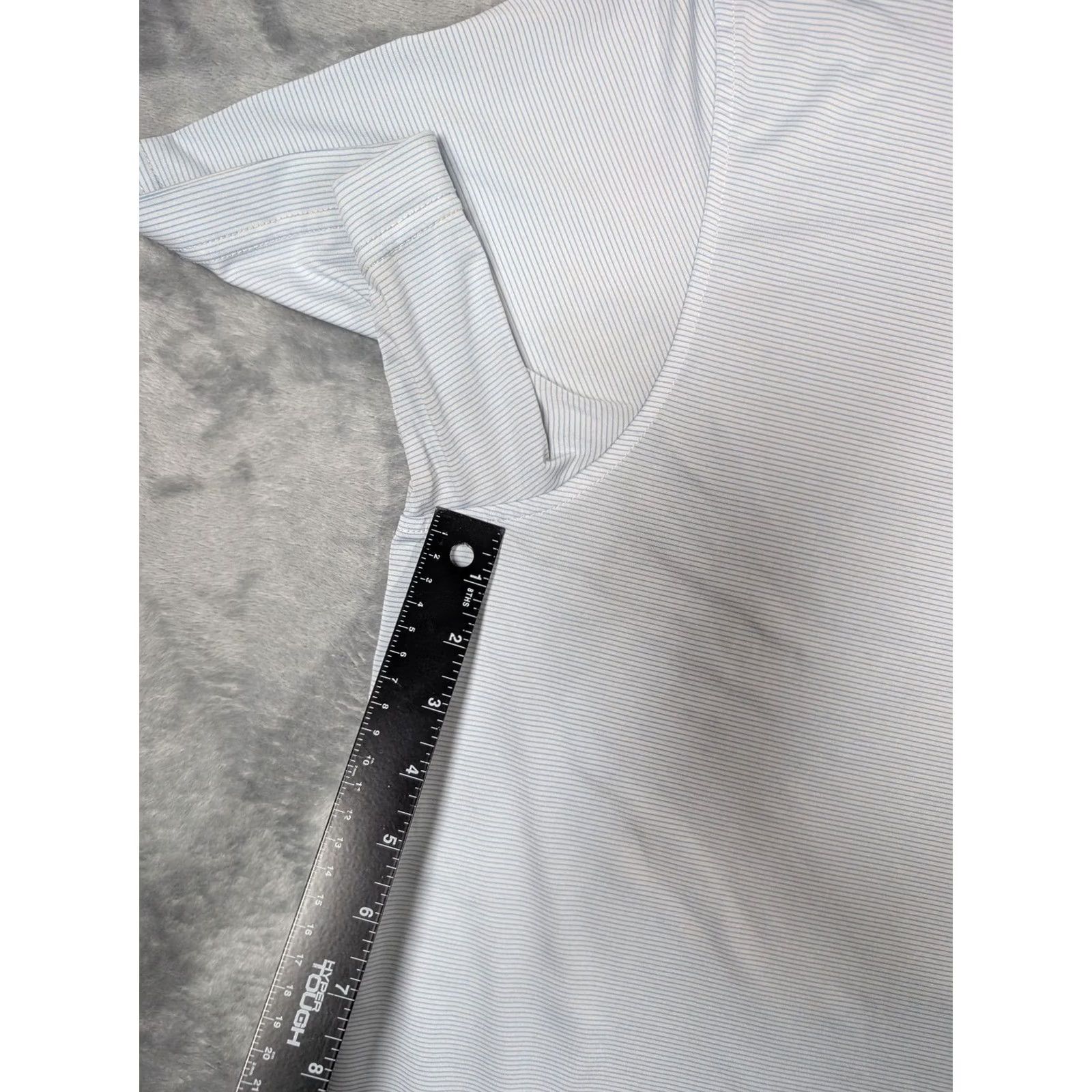 Vineyard Vines Vineyard Vines Polo Shirt Men 2XL Blue Stripe Performance Golf Stretch Short Sleeve Classic Collared Logo Whale Ventured Shirts Size US XXL / EU 58 / 5 - 4 Thumbnail